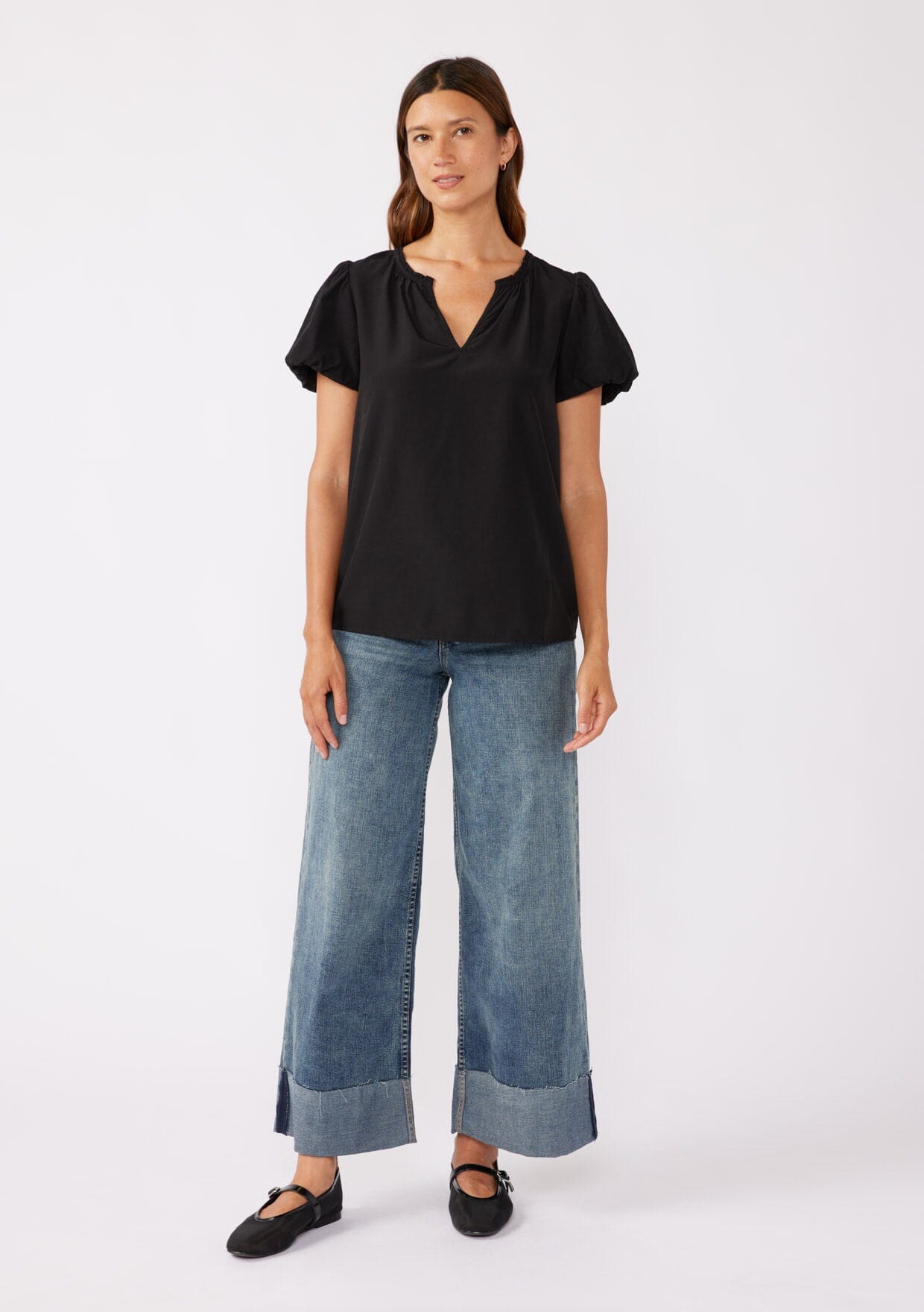 Julieta Bubble Sleeve Top