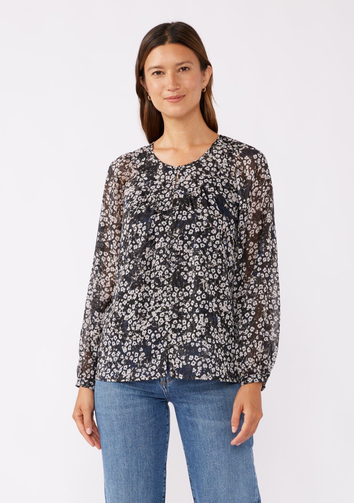 Raven's Garden Button Down Blouse