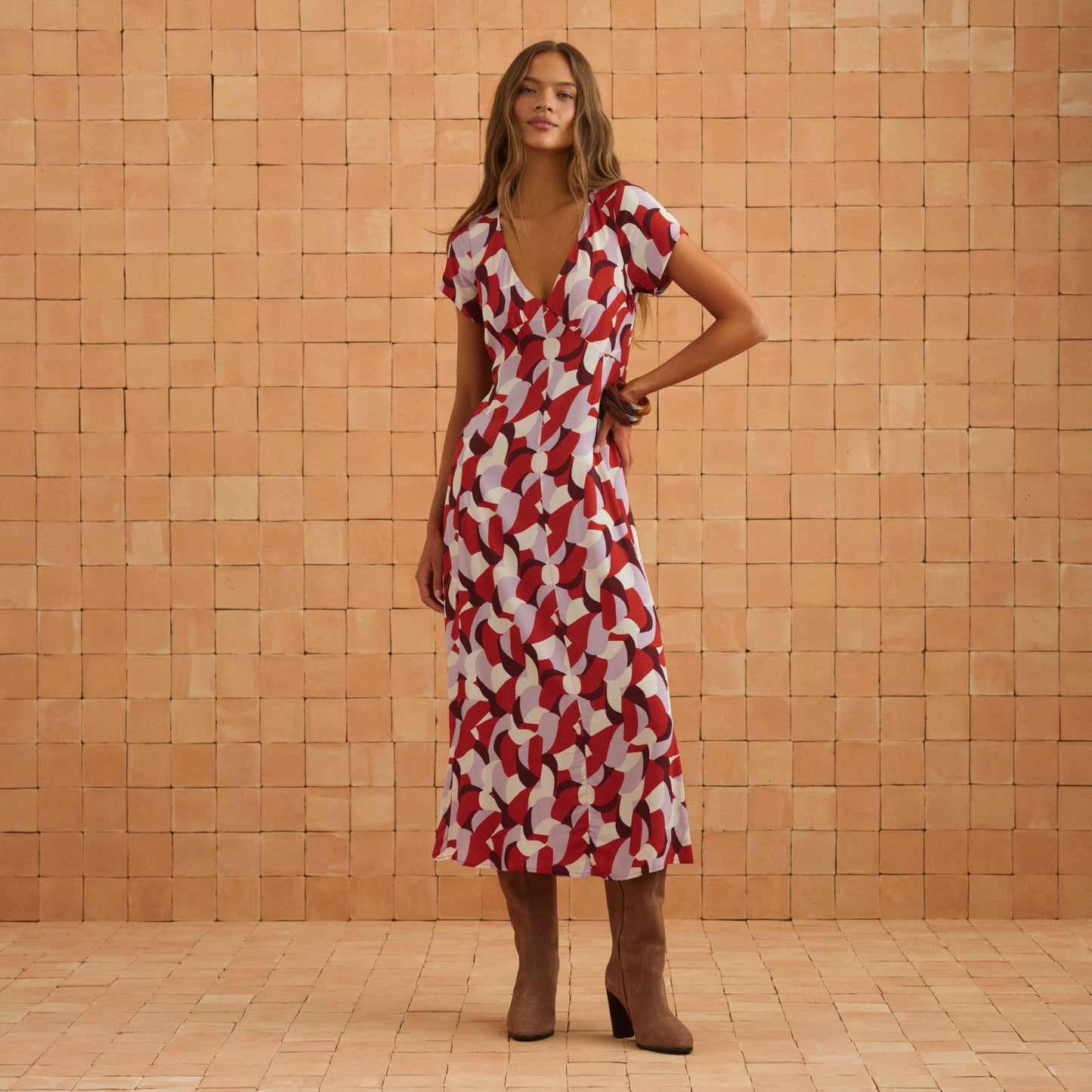 Elani Dress In Sweet Pea