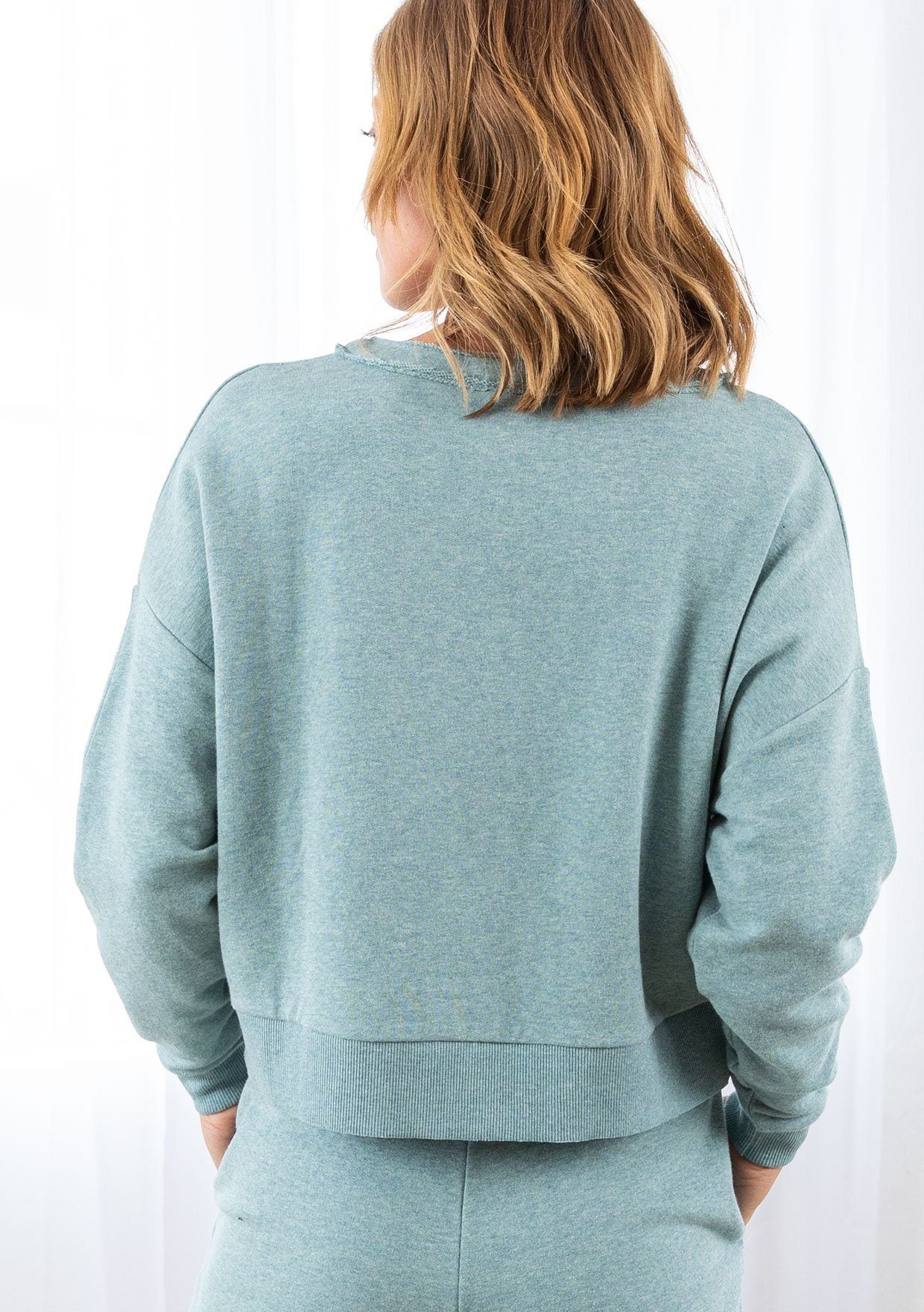 Pebble Beach Button Front Sweatshirt