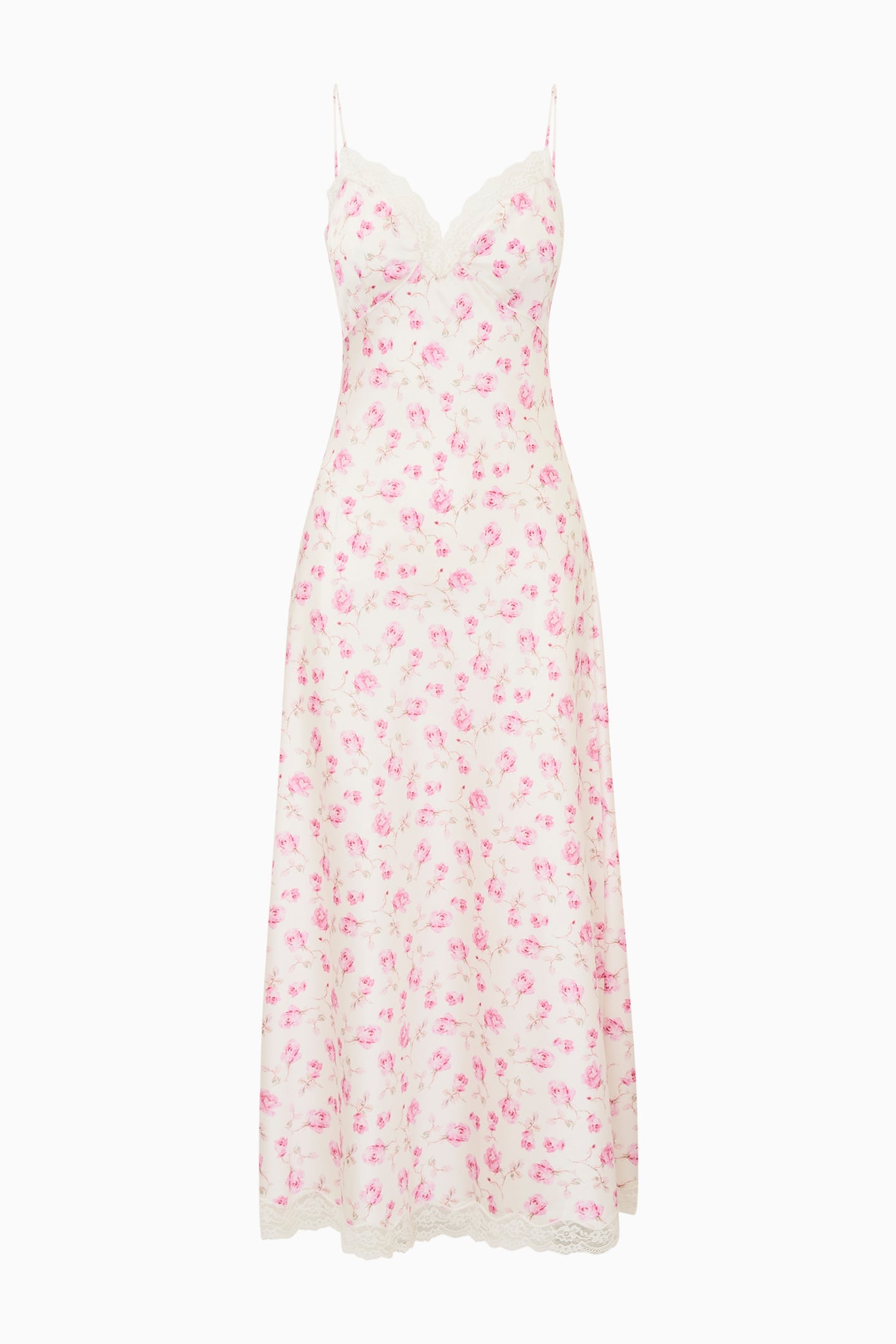 Manuela Heirloom Print Maxi Slip Dress - STERLING DUSK
