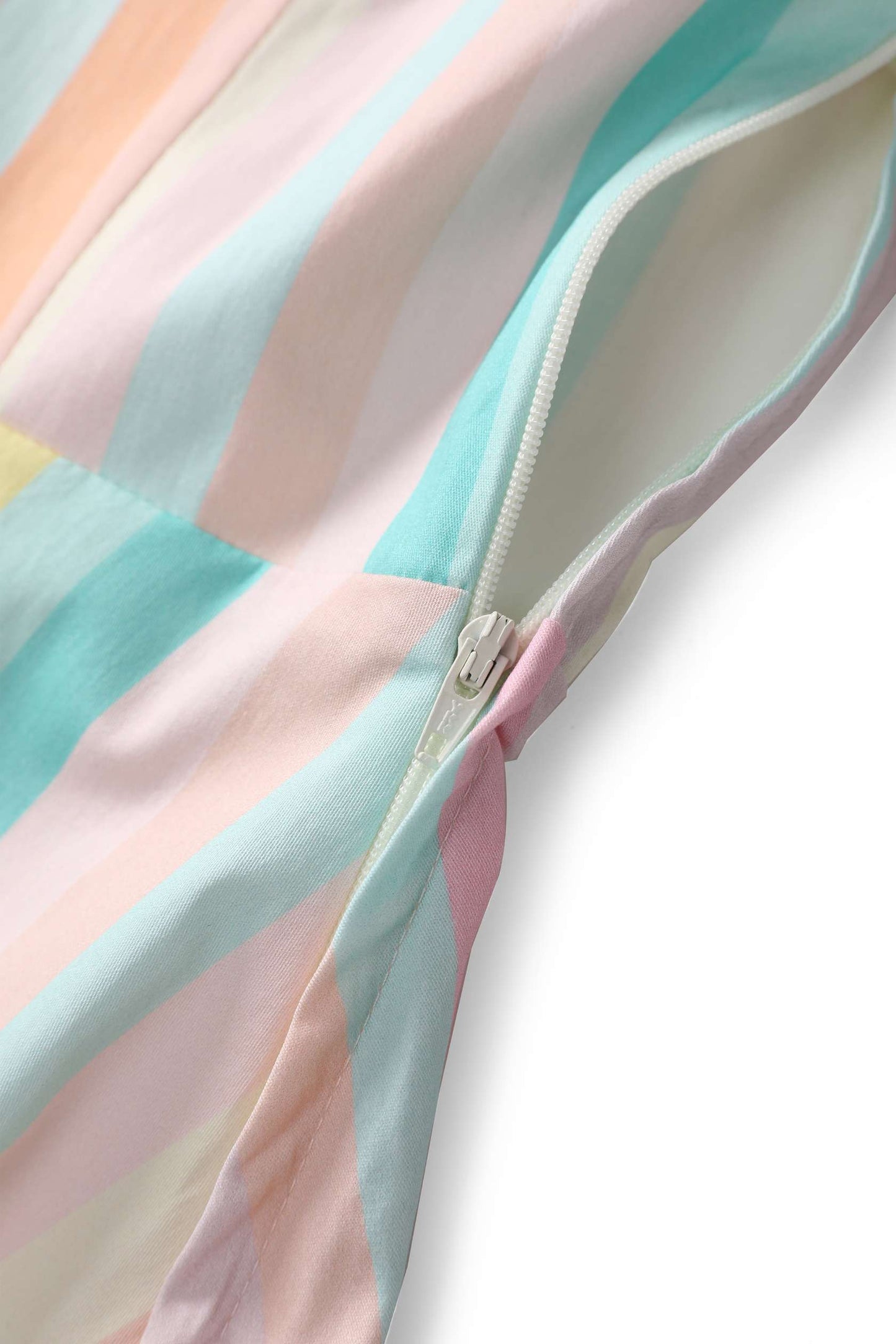 Mabel Striped Midi Shirt Dress In Blue & Pink