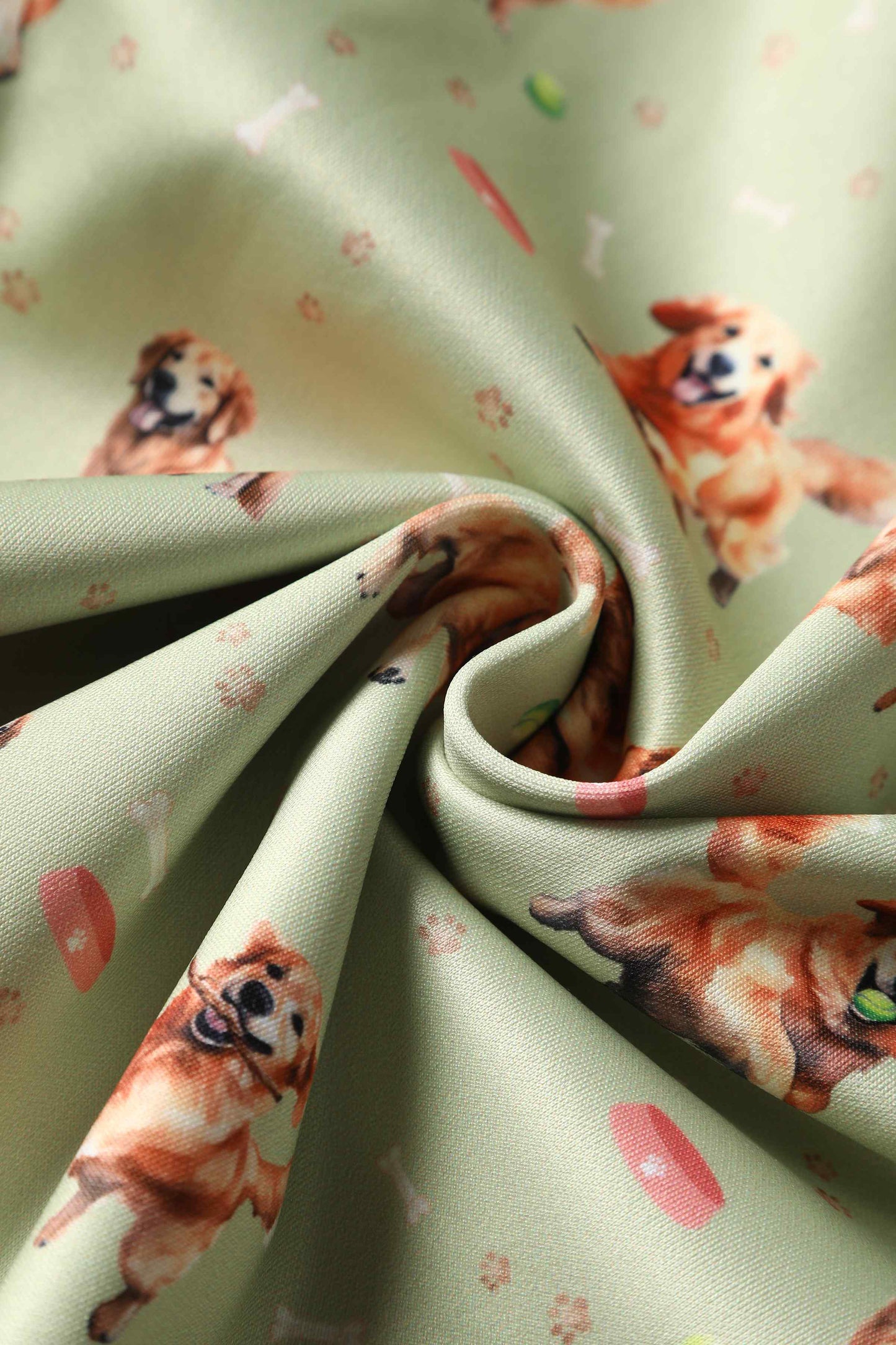 Amanda Golden Retriever Flared Dress