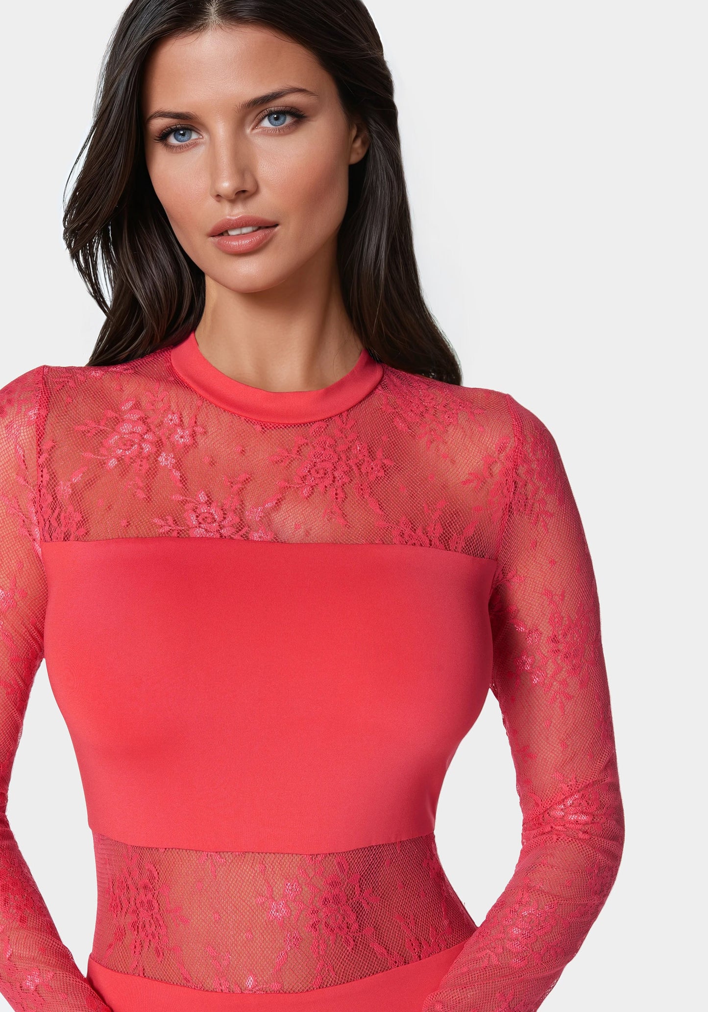 Multi Lace Inset Midi Dress