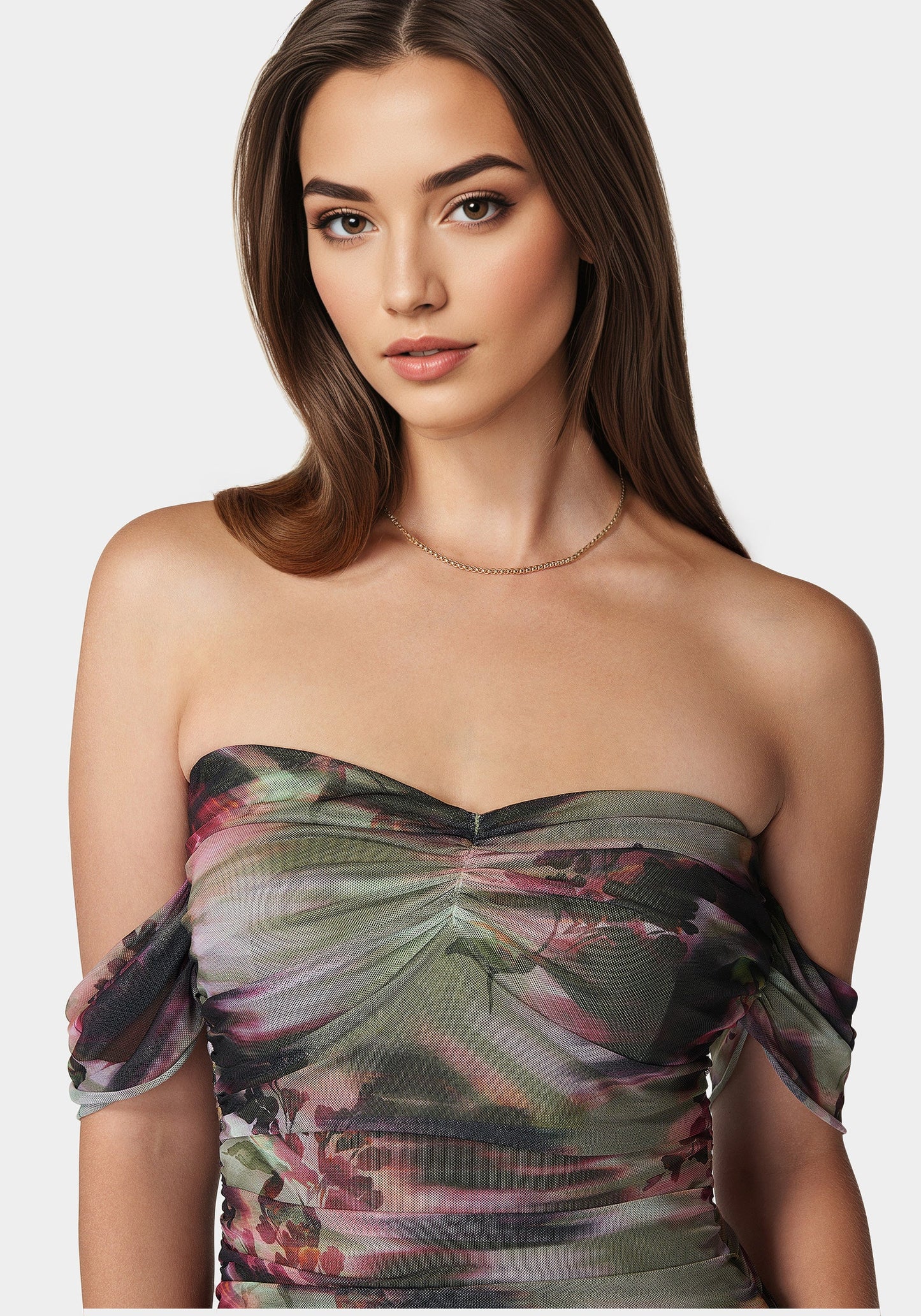Ruched Midi Dress
