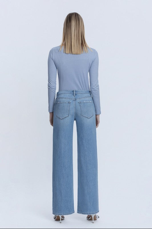 Waitlist 8/15 • Romilly Mid Rise Wide Leg Jeans Medium Wash