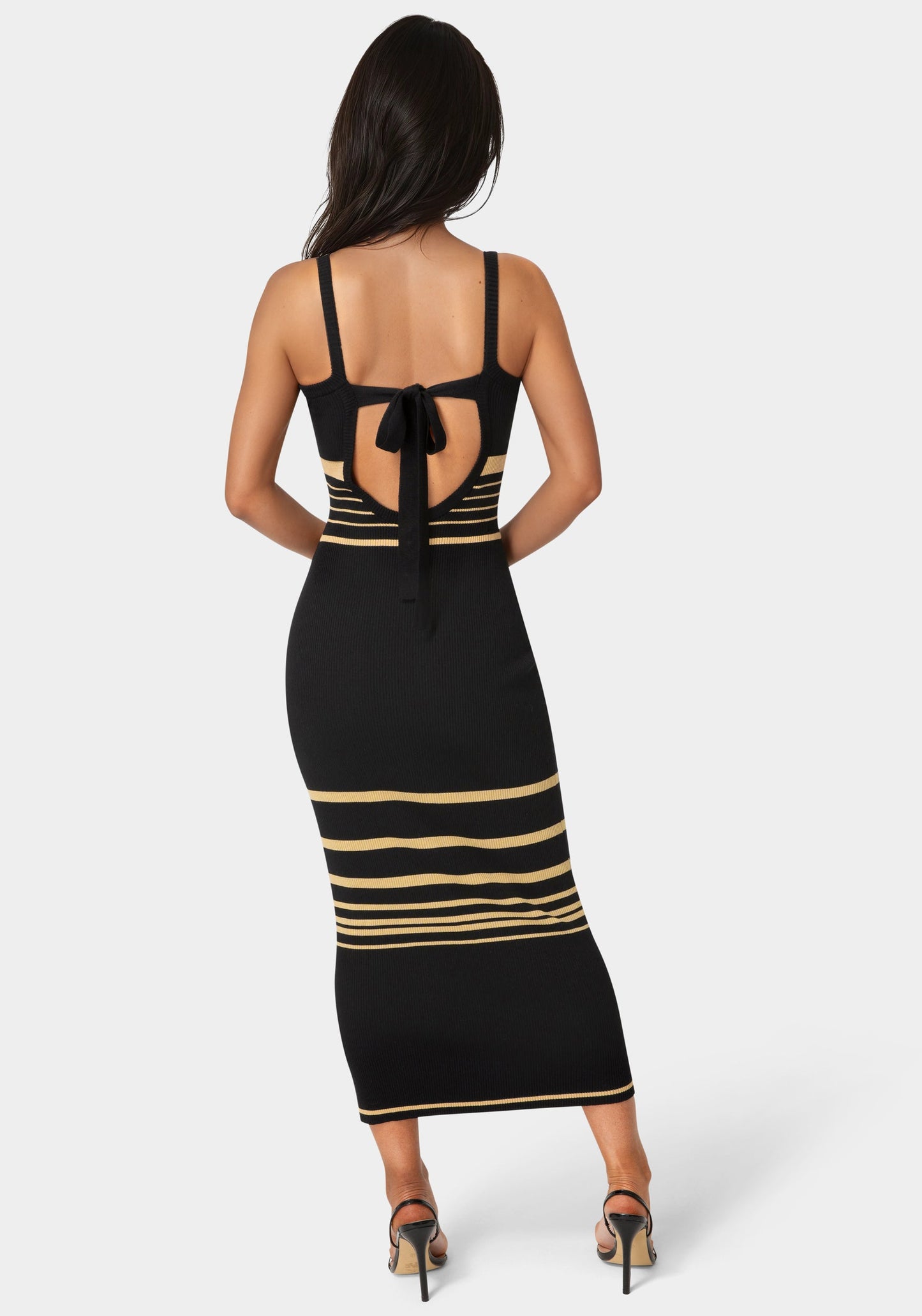 Illusion Sweater Bodycon Maxi Dress