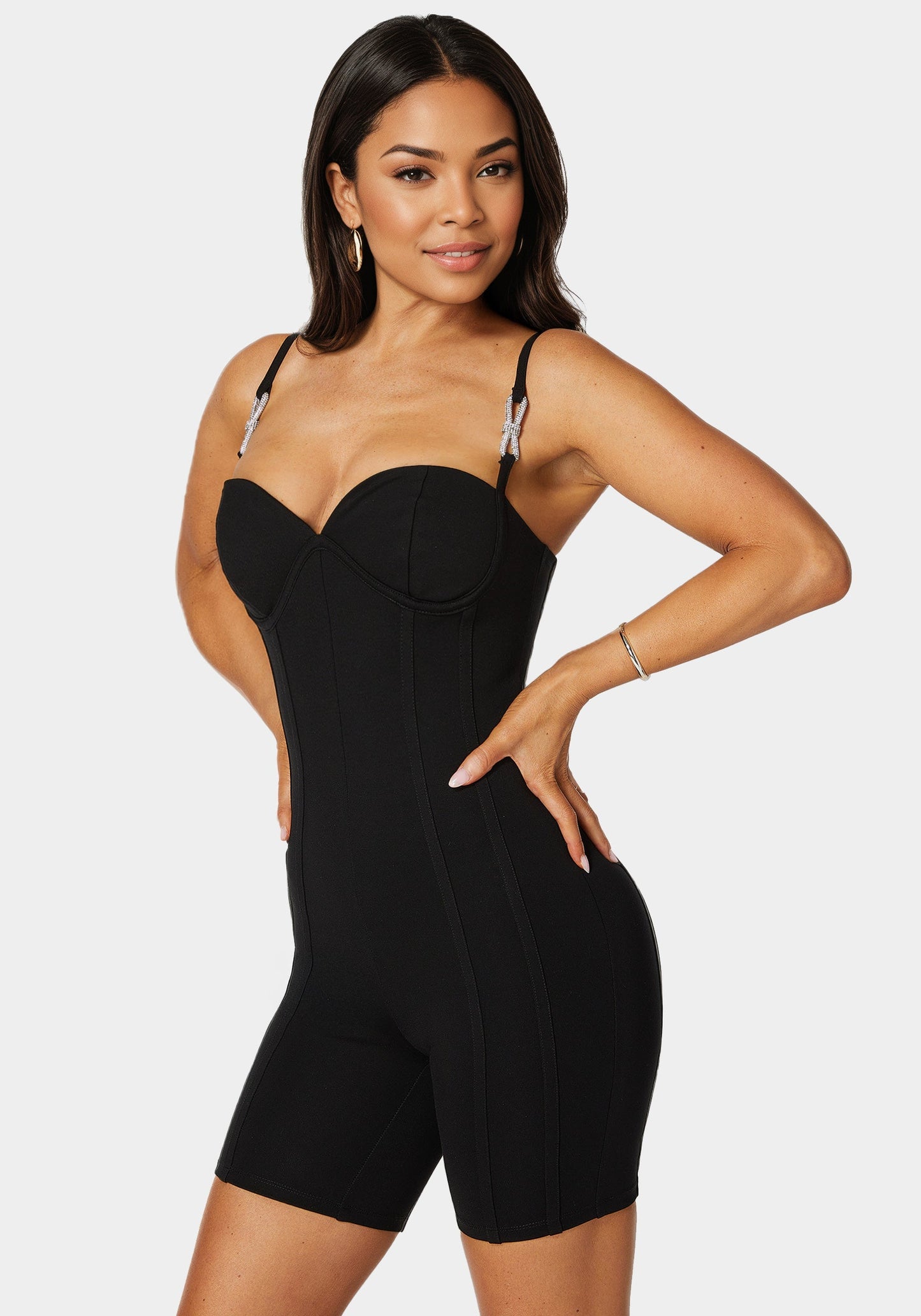 Biker Short Corset Romper