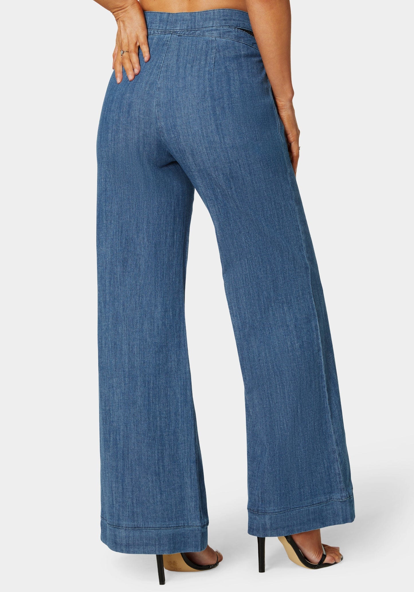 High Waist Ultra Wide Leg Denim Pant