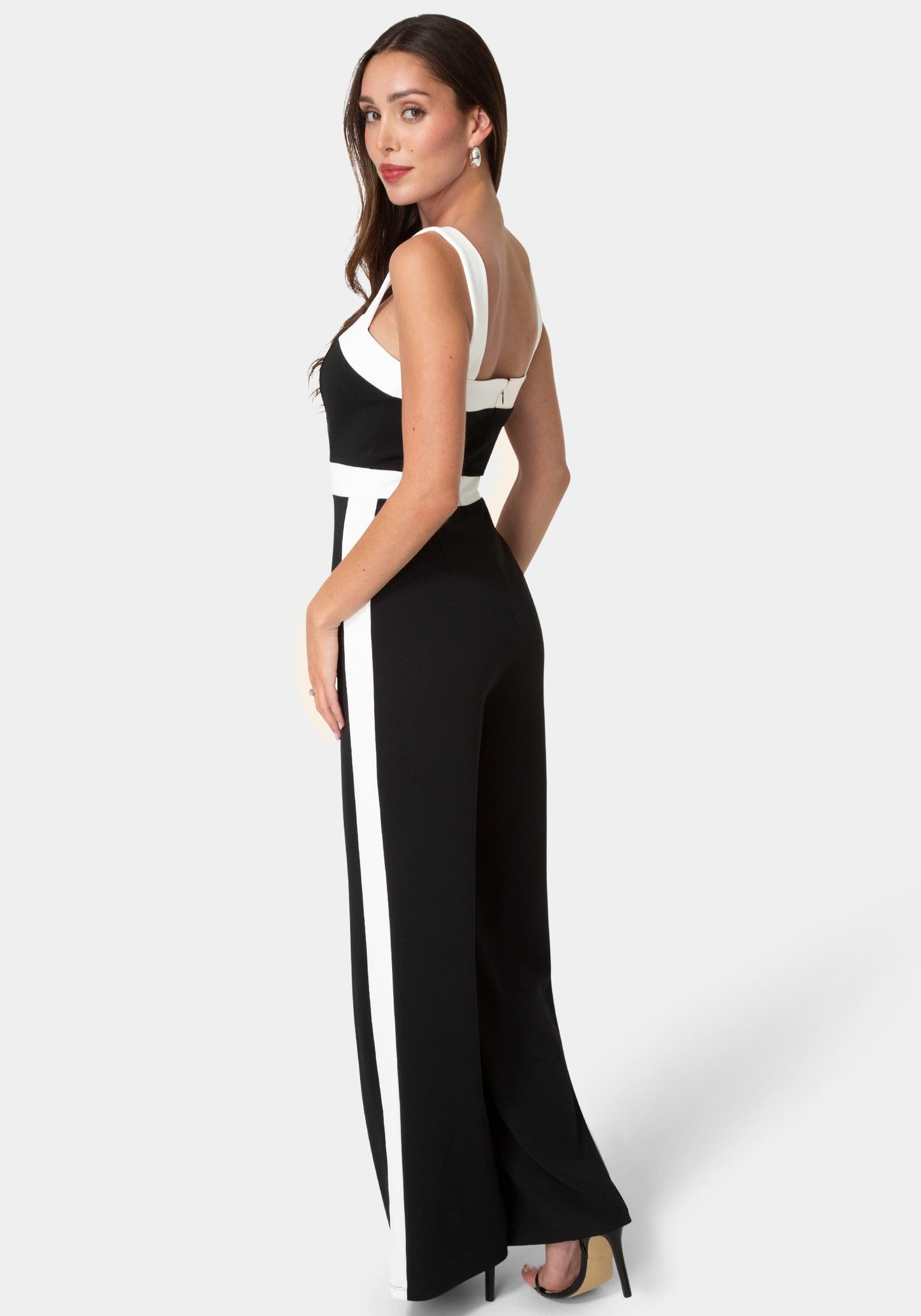 Colorblock Square Neck Jumpsuit