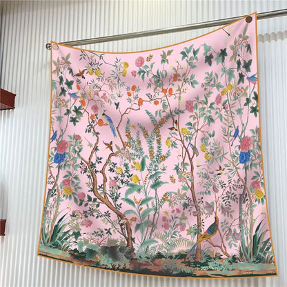Jungle Birds Silk Scarf