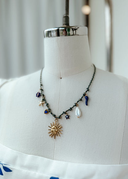 Coastal Cord Charm Necklace