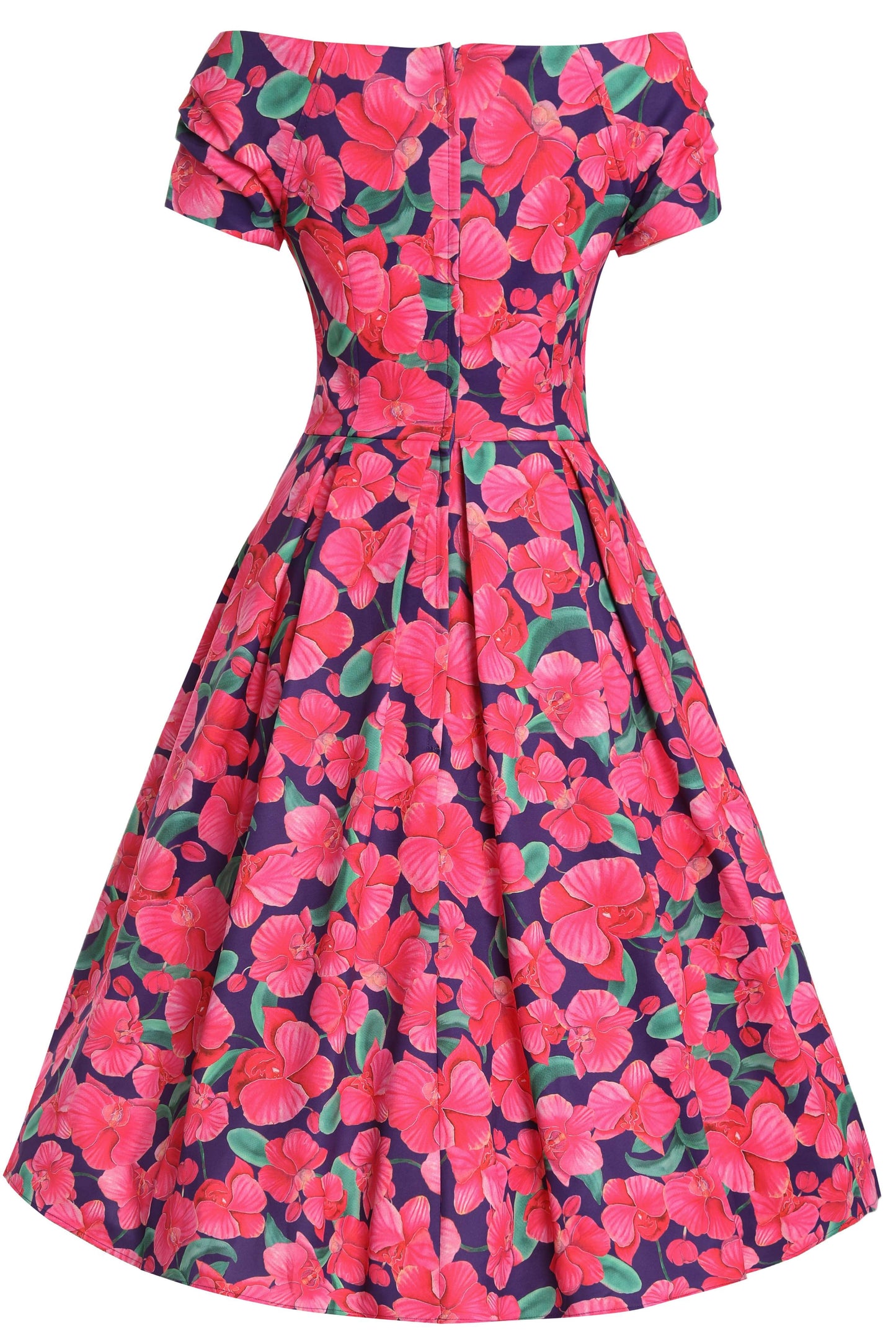 Lily Pink Orchid Off Shoulder Dress