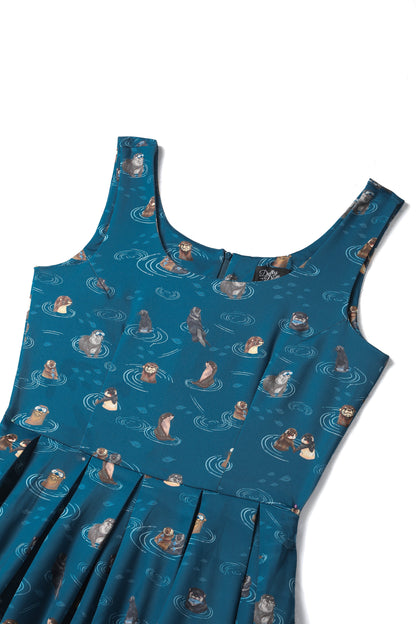 Amanda Blue Otter Family Tea Dress