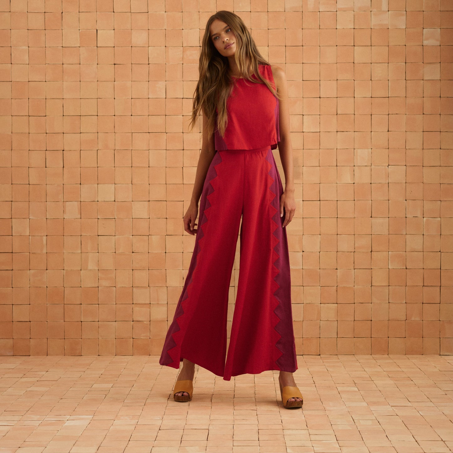Charlie Jumpsuit In Foxglove Rosa