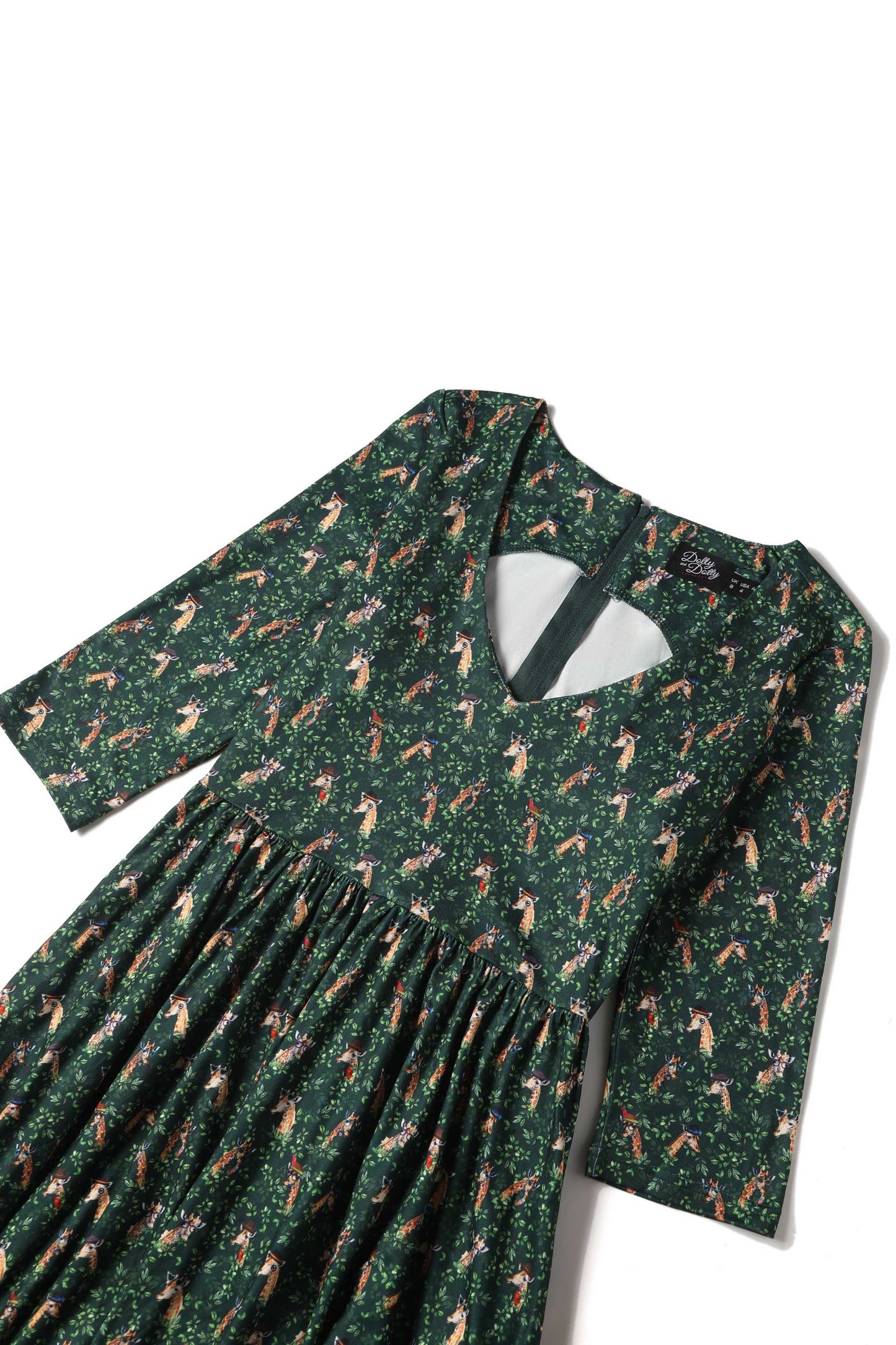 Billie Green Giraffe Dress