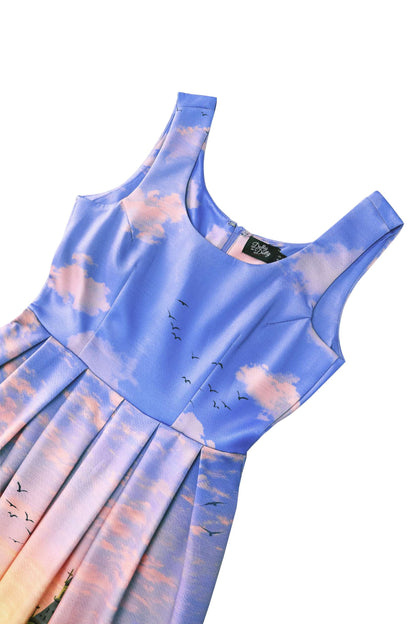 Amanda London At Sunset Flared Dress