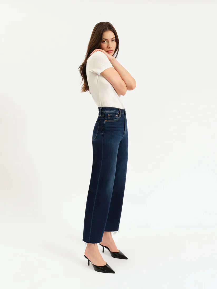 Daze Pleaser High Rise Wide Ankle Jean