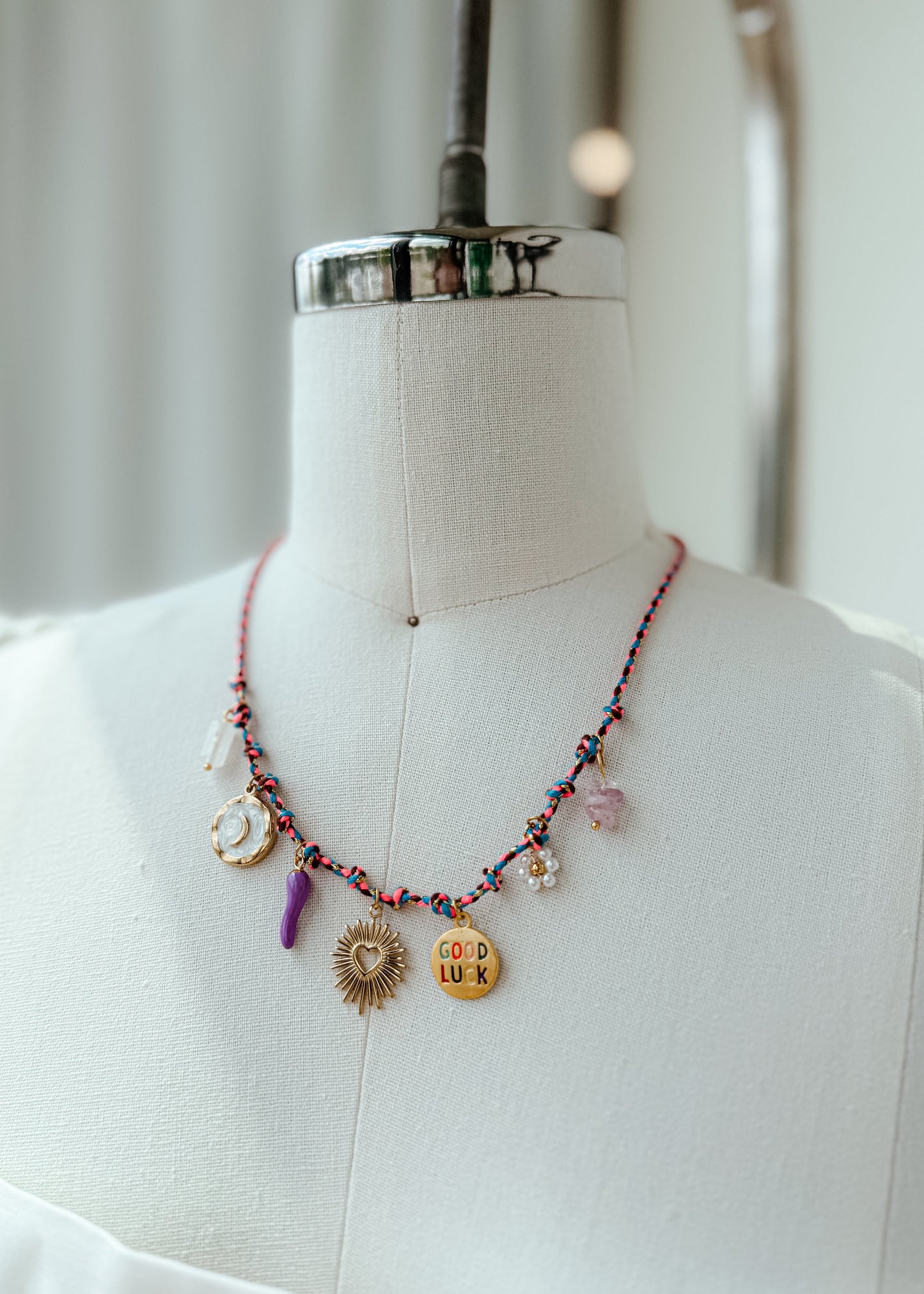 Coastal Cord Charm Necklace