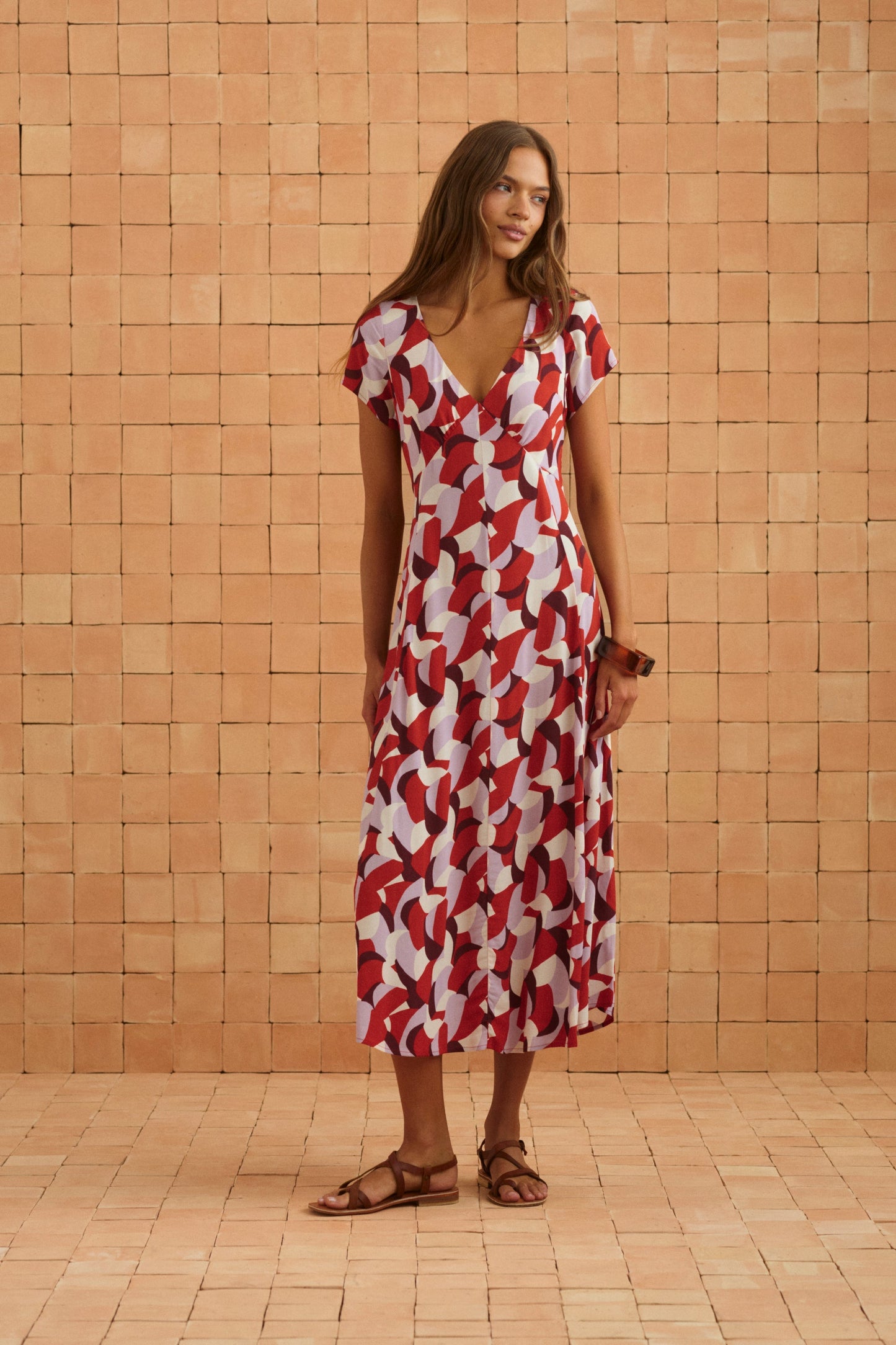 Elani Dress In Sweet Pea
