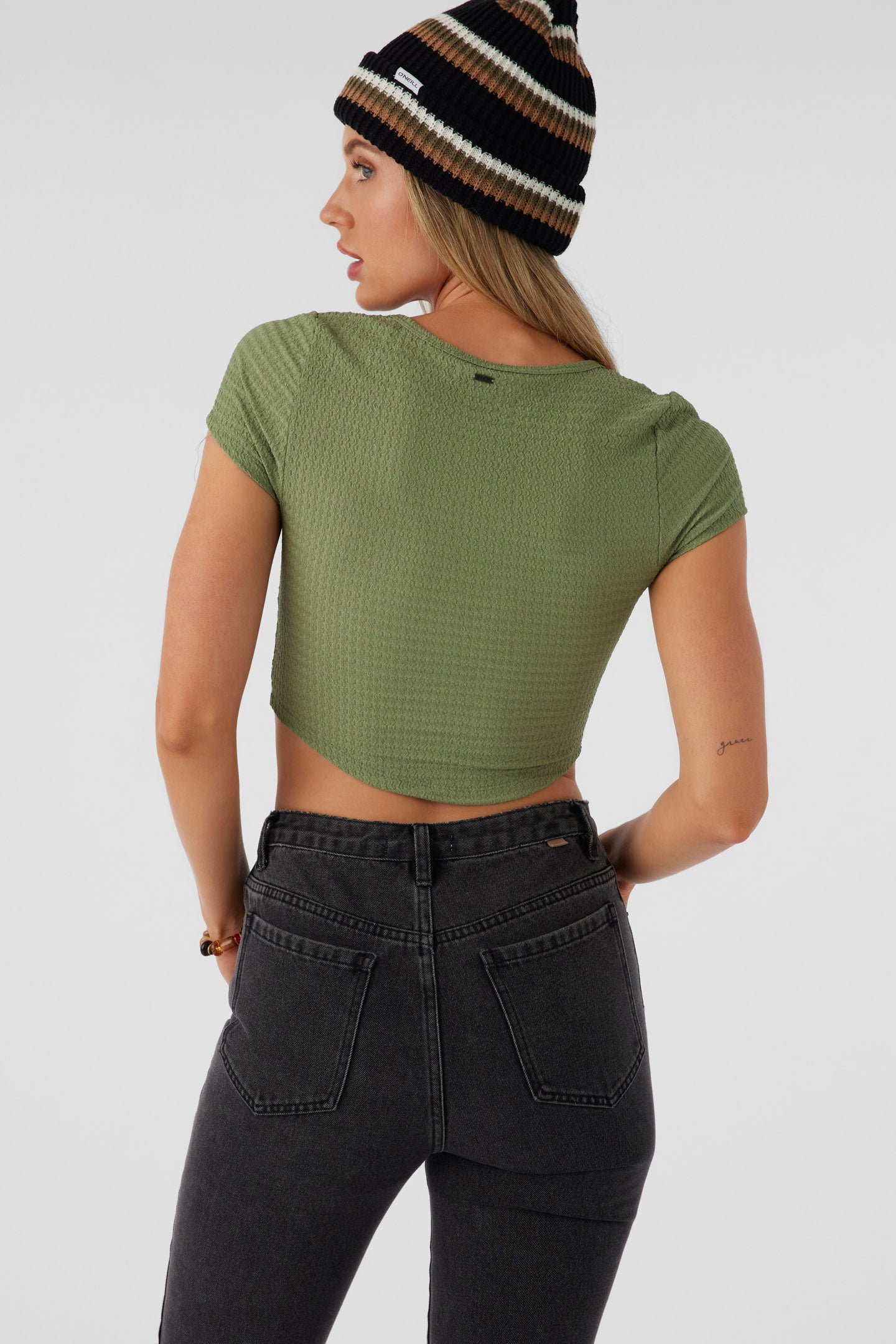 Marlena Textured Knit Crop Top