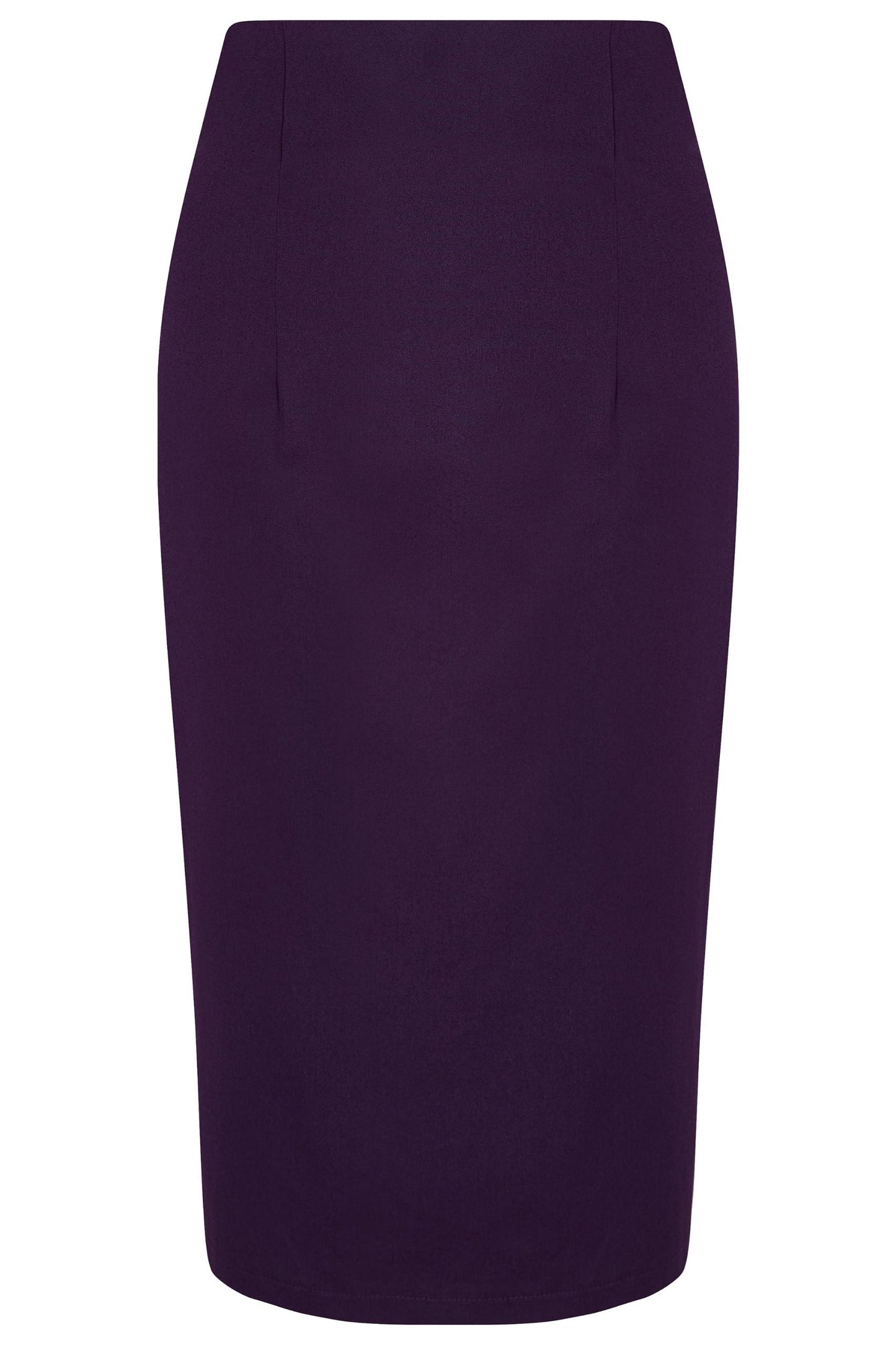 Falda Chic Pencil Plain Skirt in Purple
