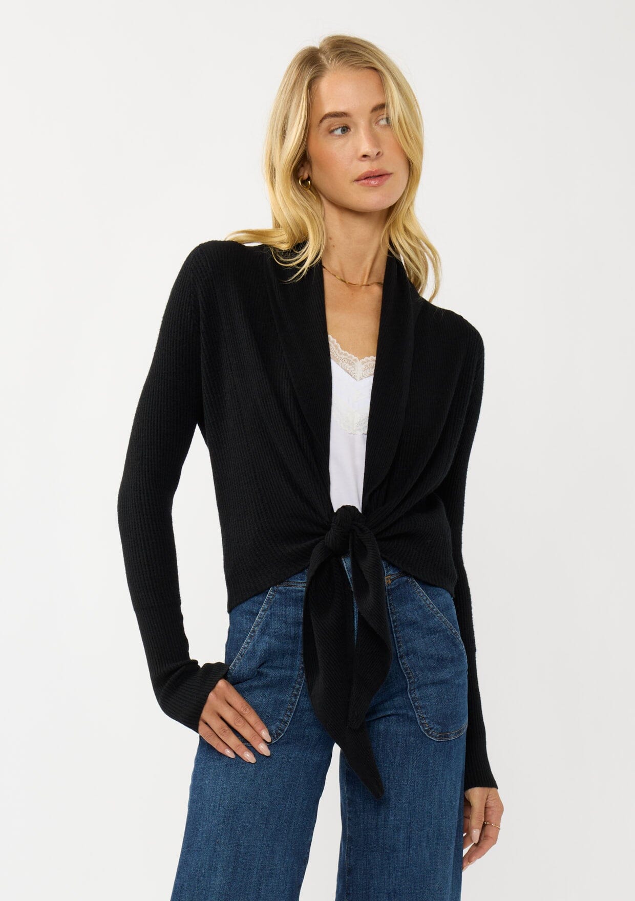 Willa Tie Front Sweater