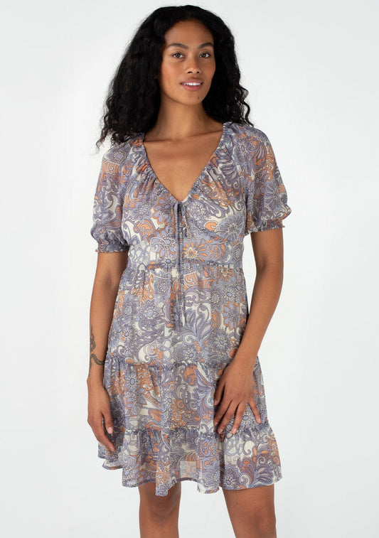 Adelina Puff Sleeve Mini Dress