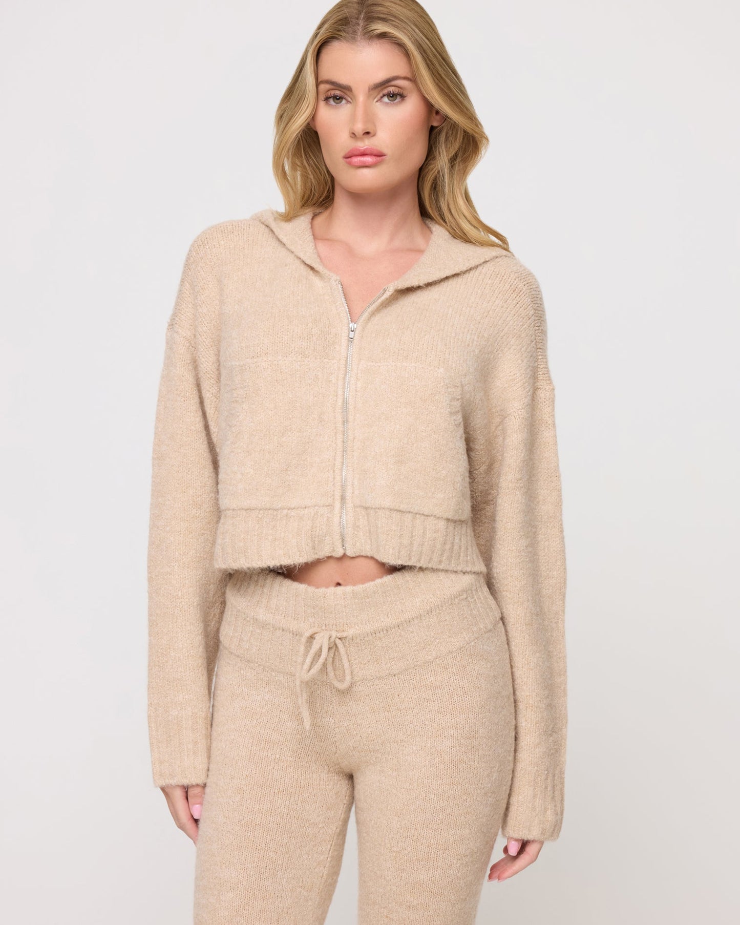 Jet Set Hoodie - Heather Oatmeal
