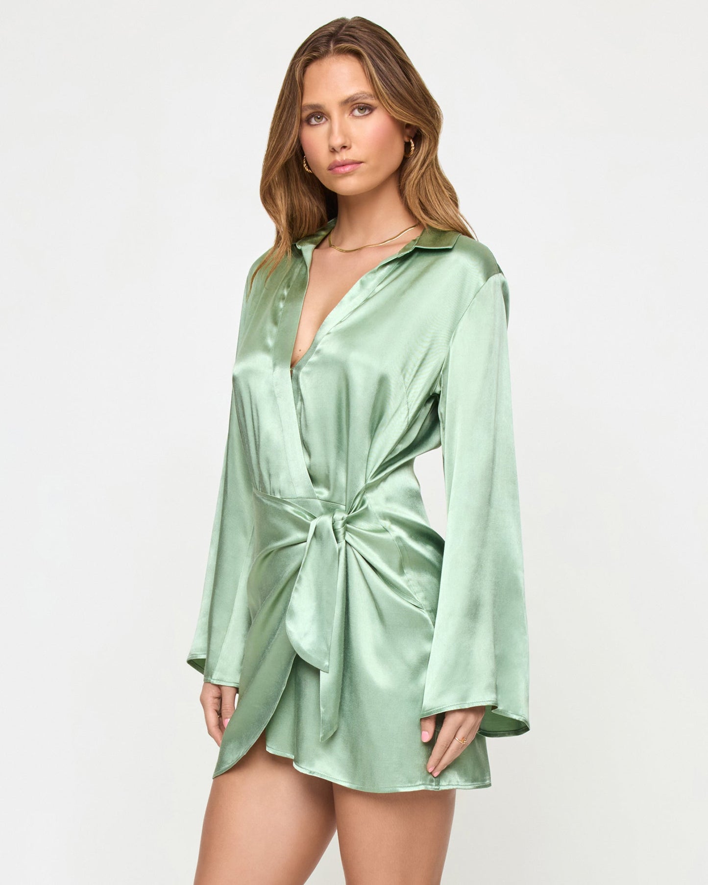 Las Palmas Dress - Celadon