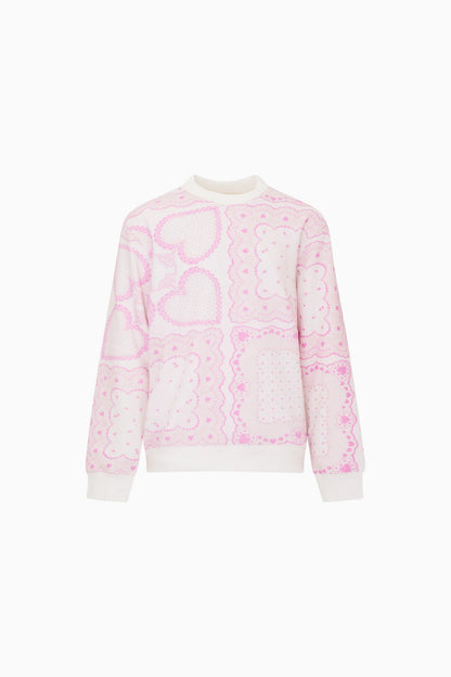 Little Girls Mini Leila Heart Print Pullover