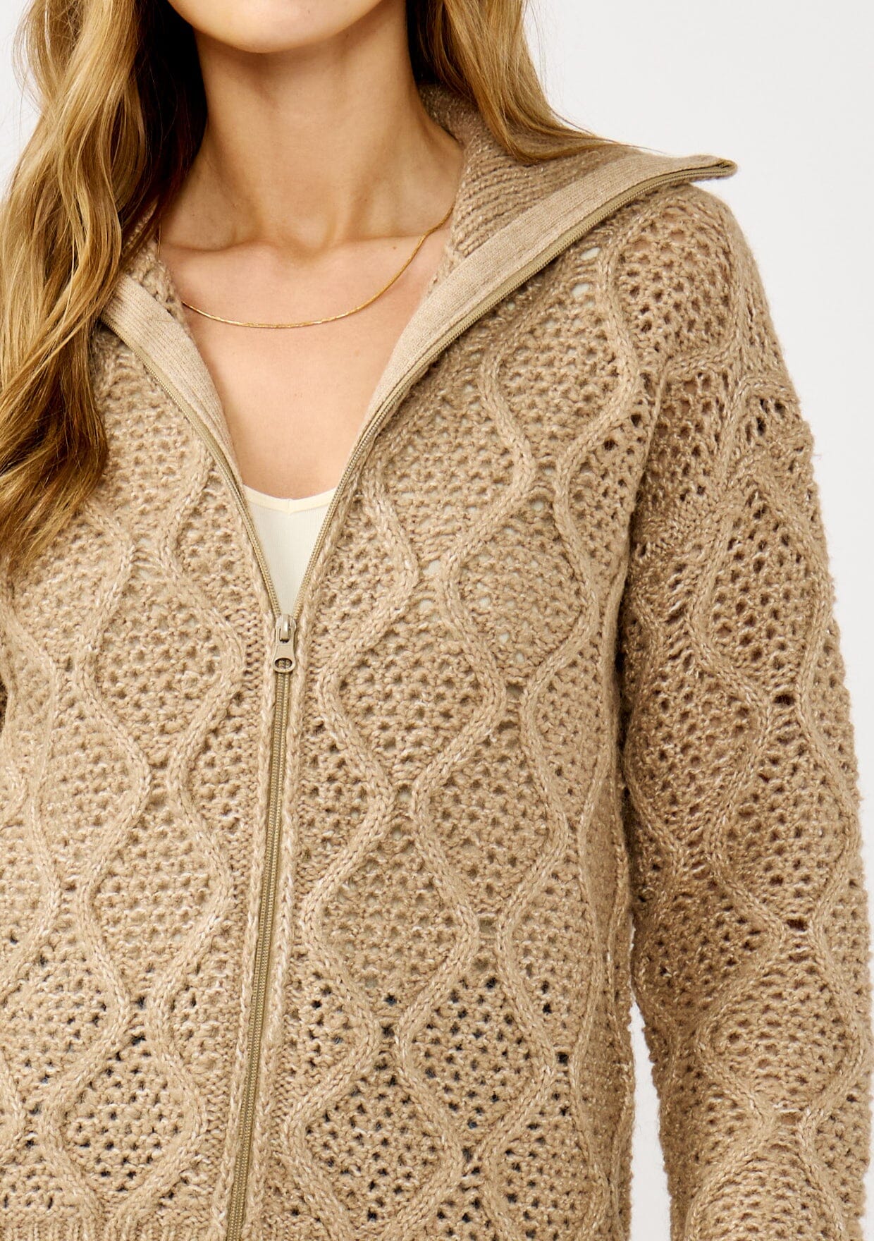 Moonrise Zip Up Sweater