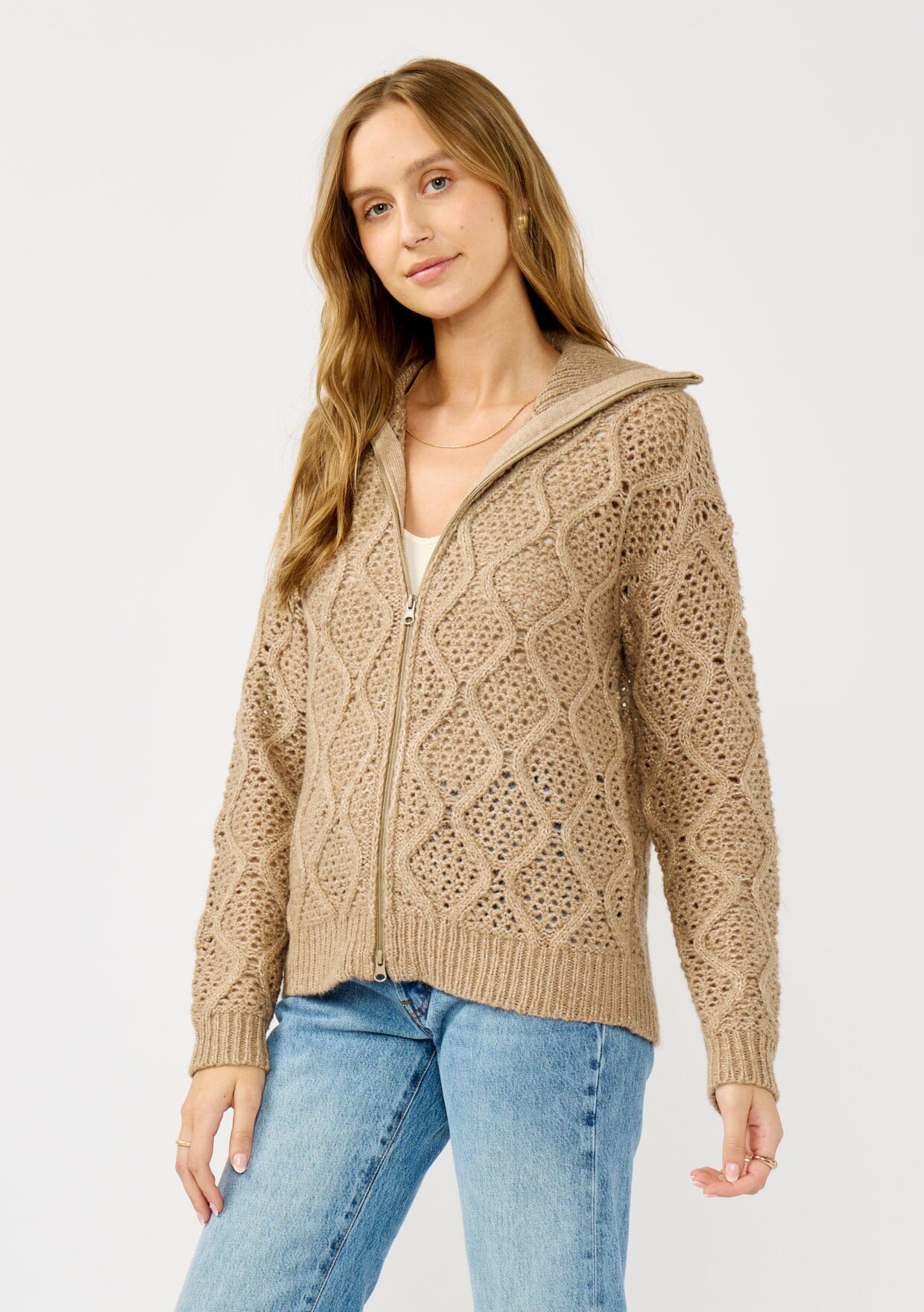 Moonrise Zip Up Sweater