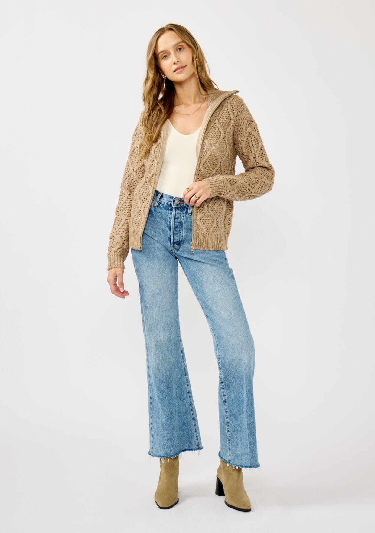 Moonrise Zip Up Sweater