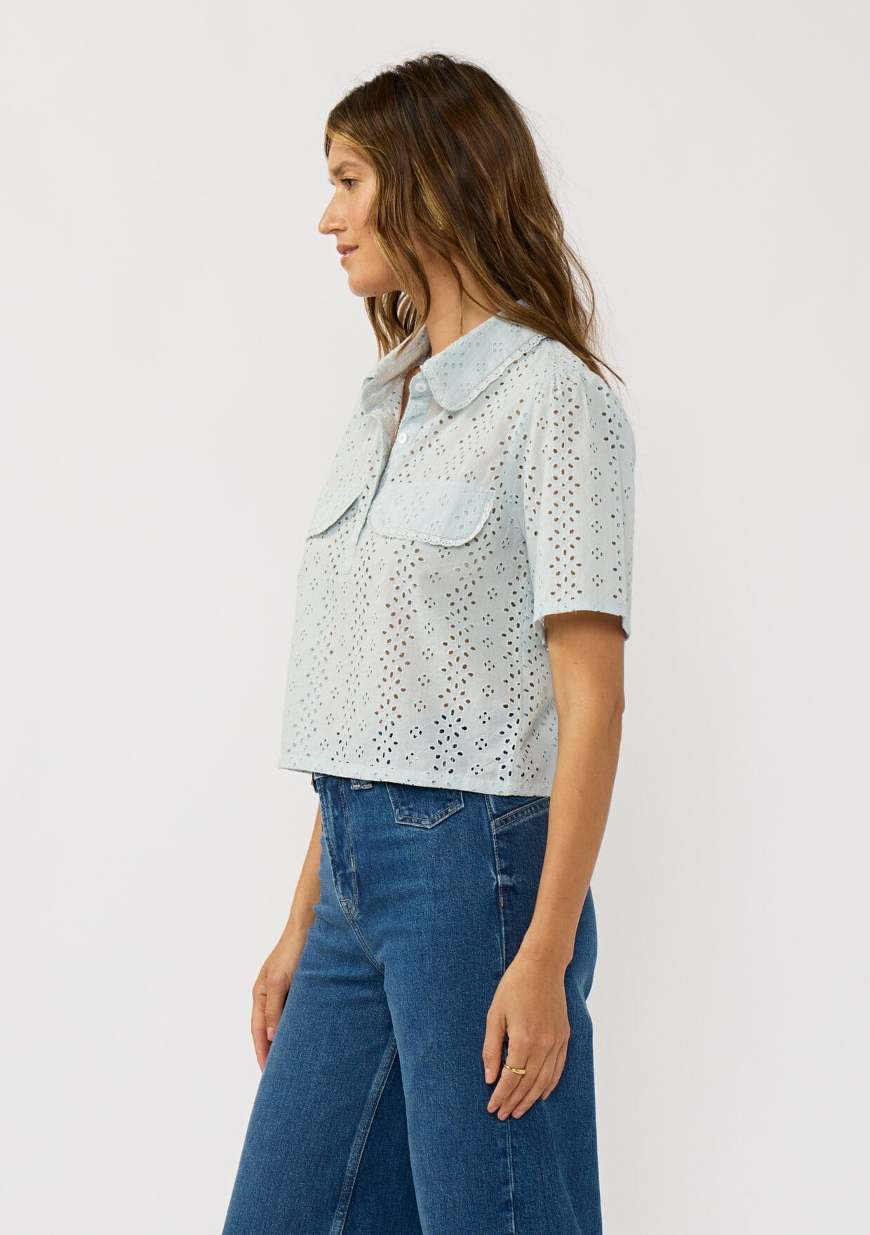 Lilith Eyelet Top