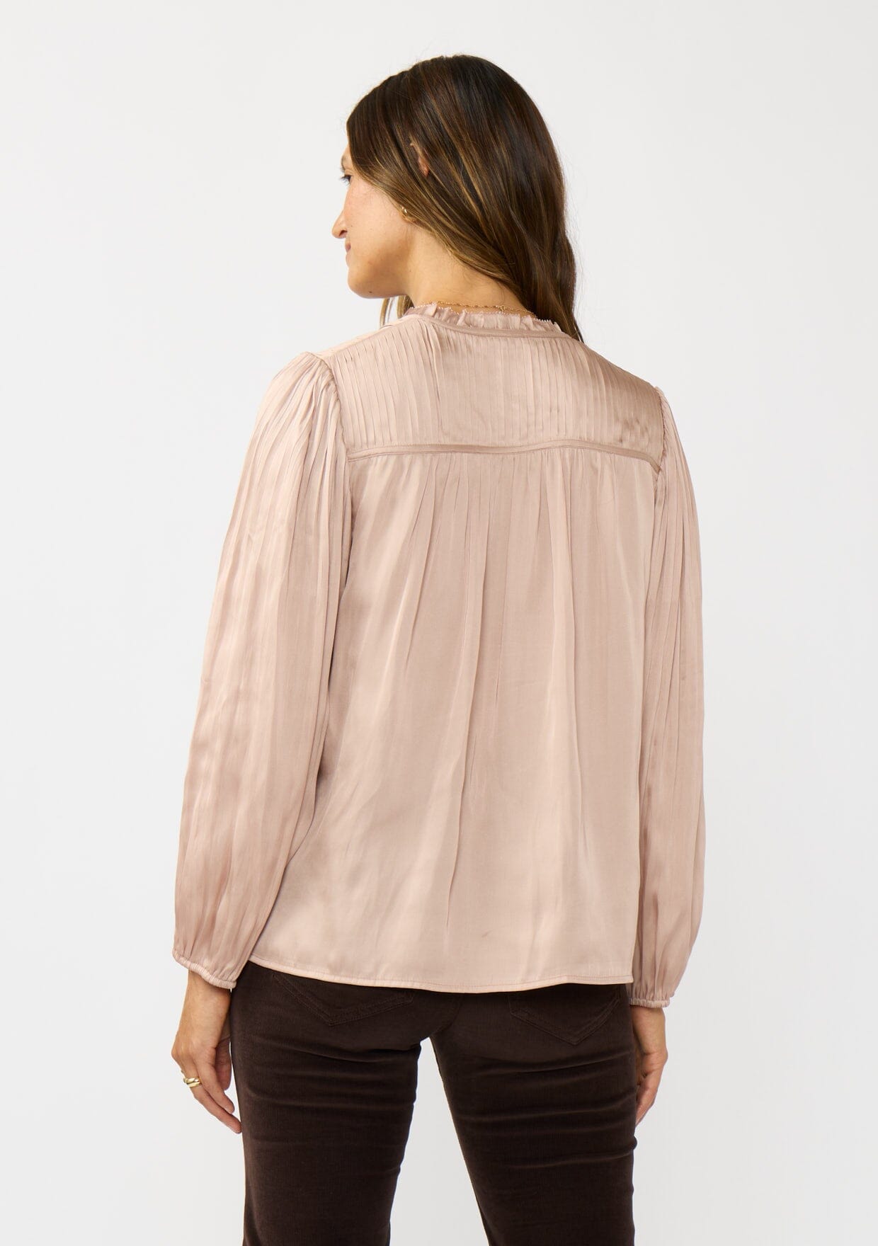 Corinne Pleated Blouse