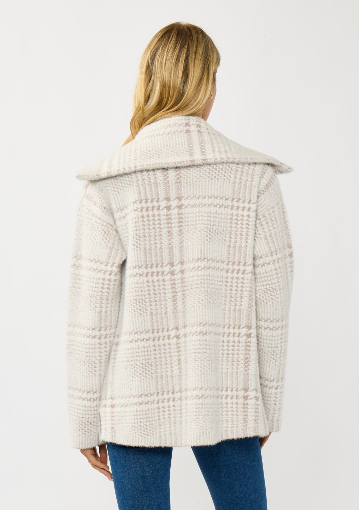 Ruthie Plaid Sweater Jacket