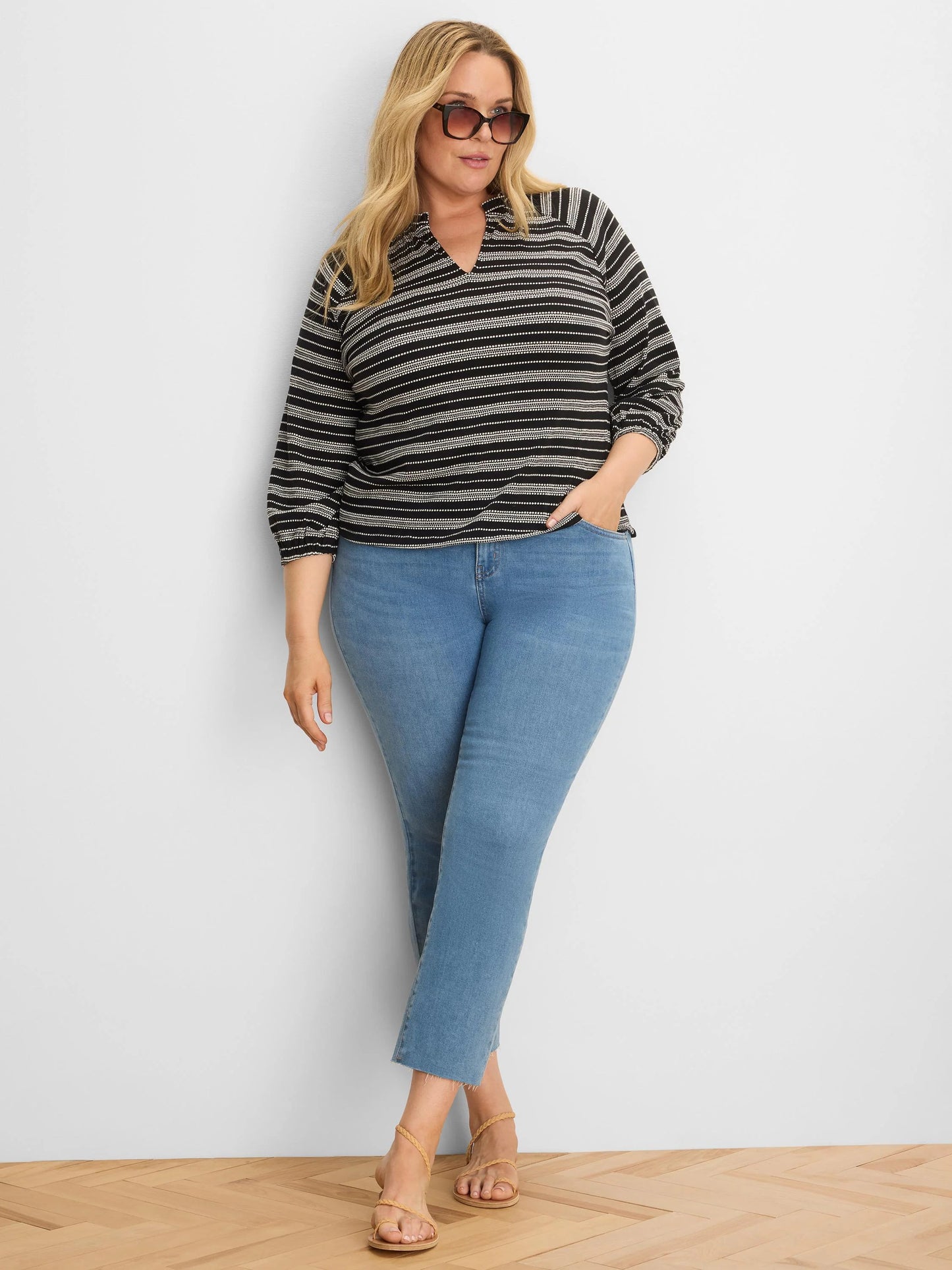 Dashing Stripe Knit Top