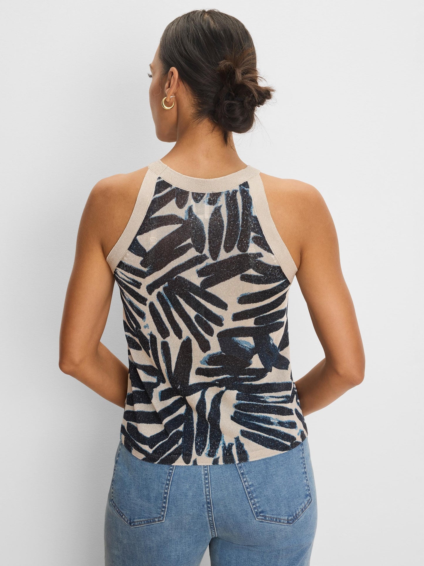 Painted Palms Sweater Tank