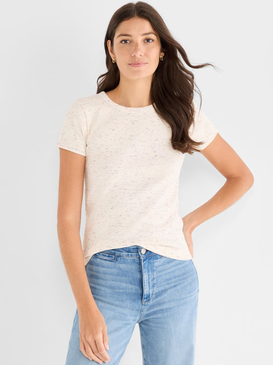 NZT Speckled Crew Neck Tee