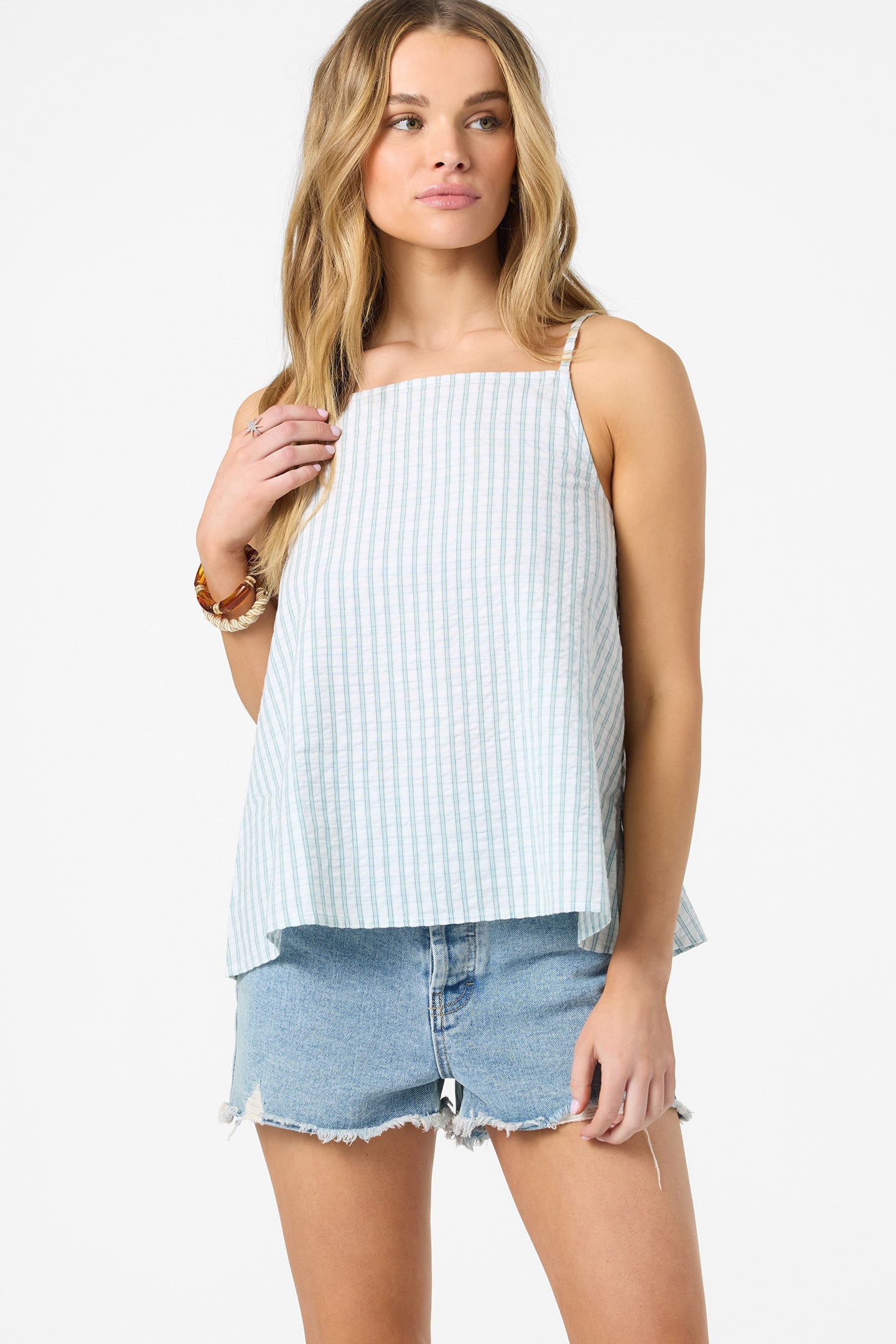 Martina Plaid Tank