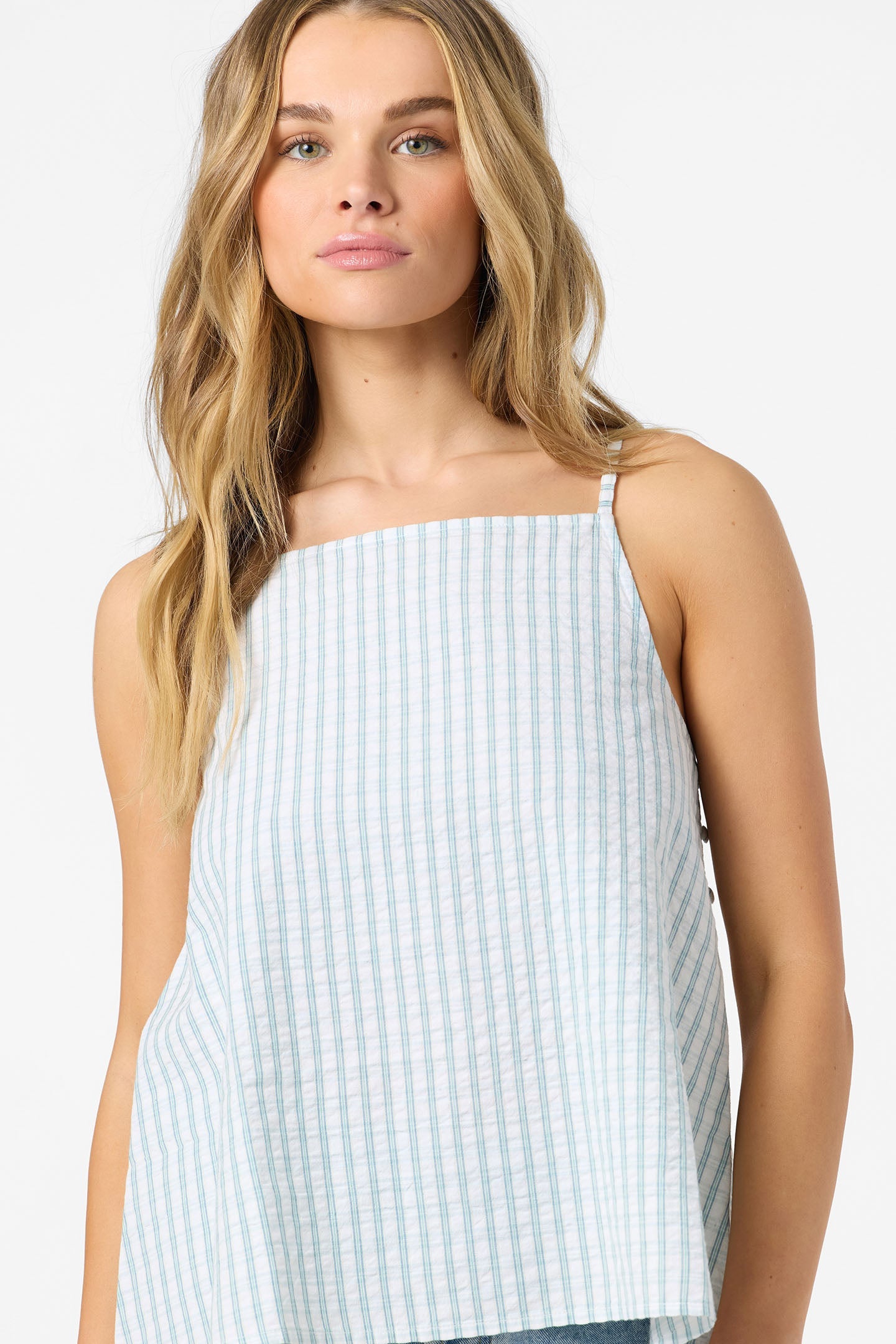 Martina Plaid Tank