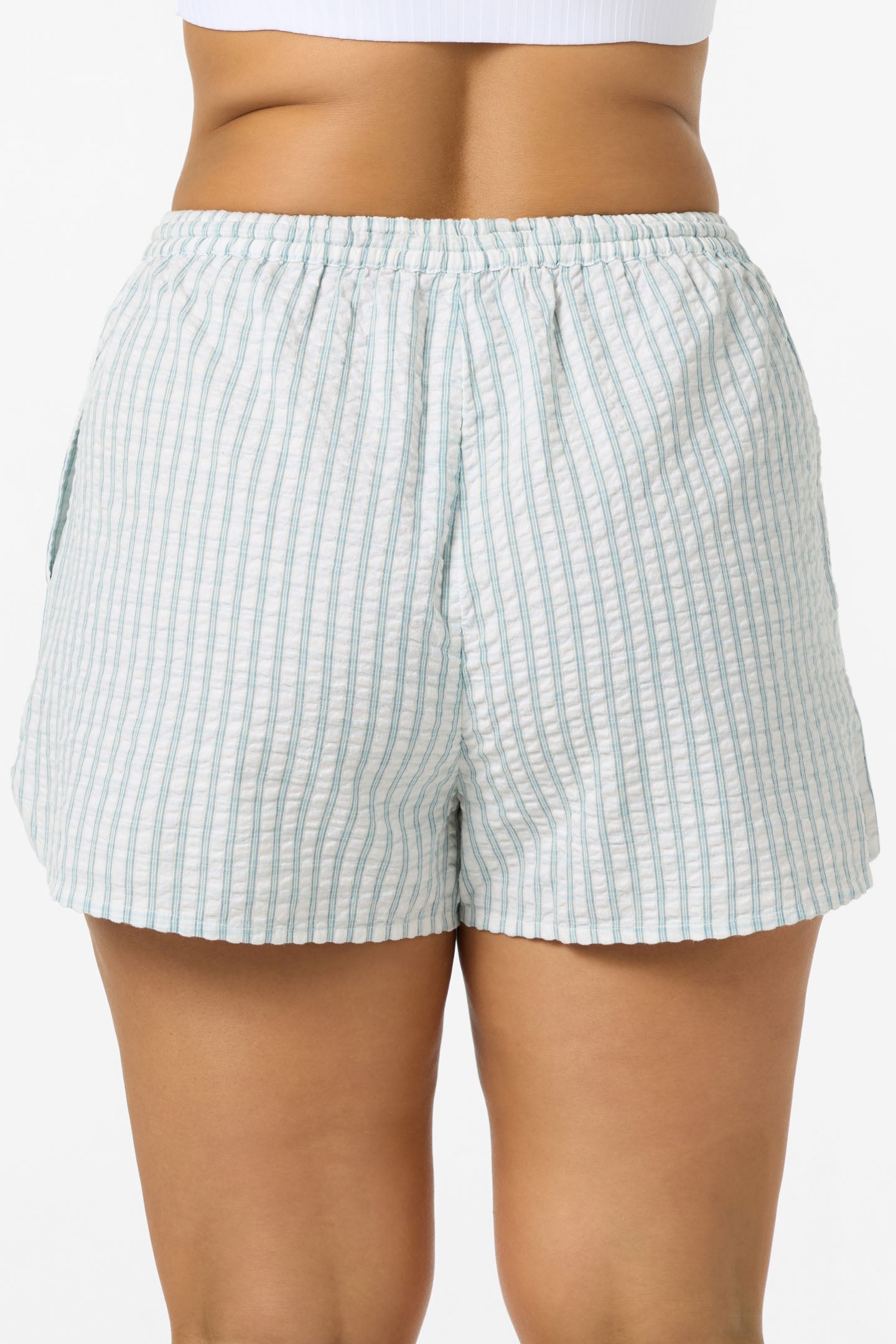 Millie Seersucker Beach Shorts