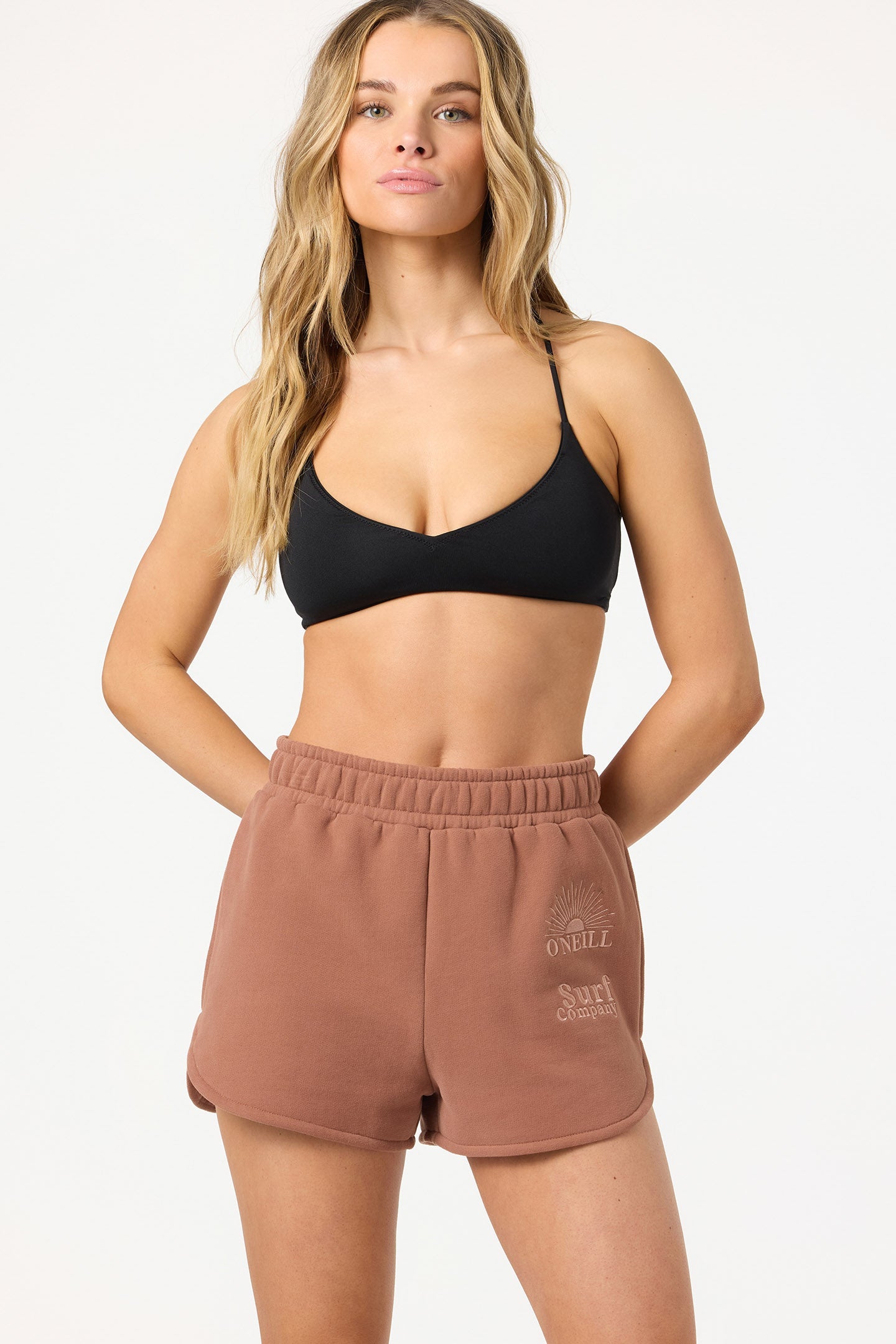 Chore Break Scallop Fleece Lounge Shorts