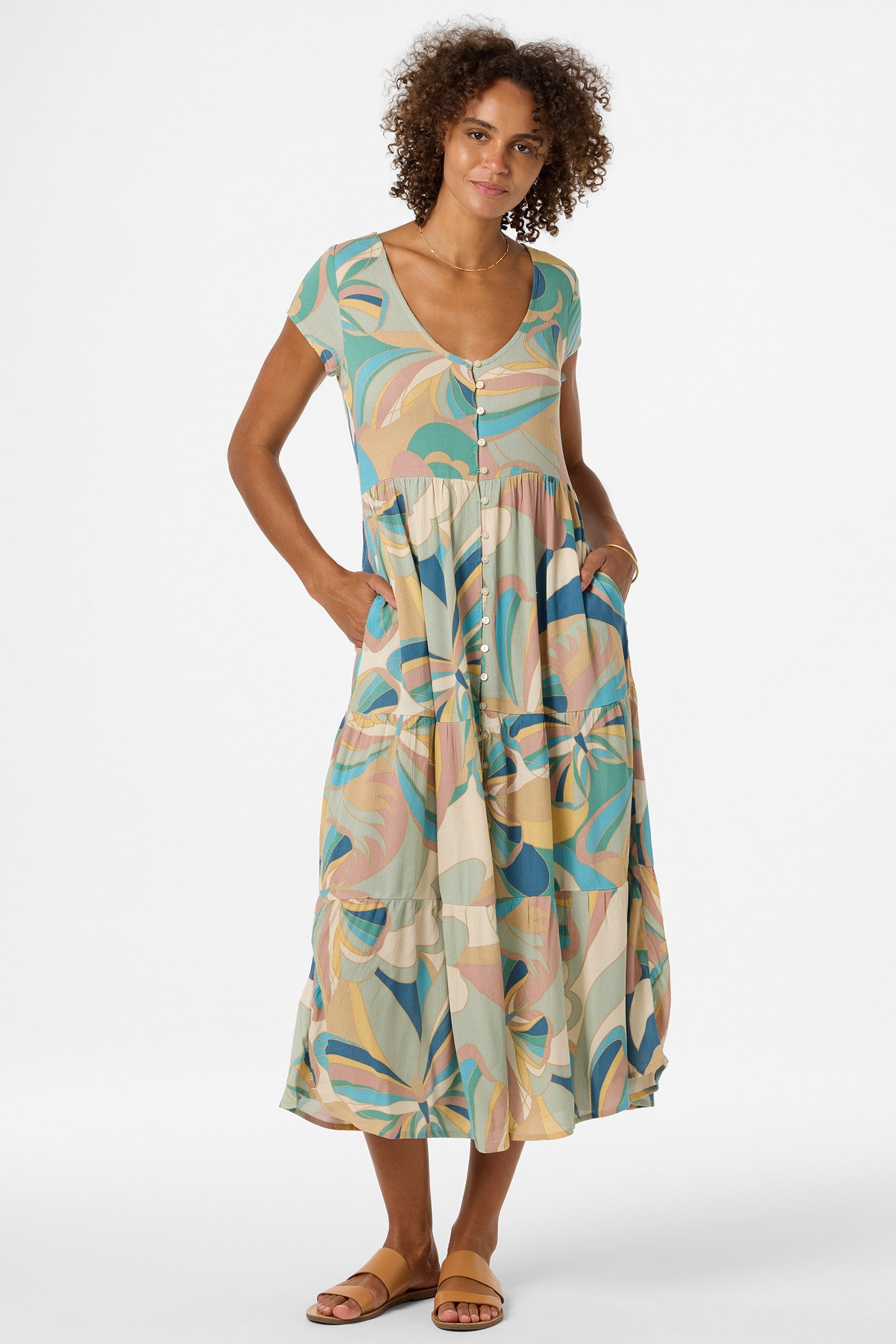 Zygrid Butterfly Midi Dress