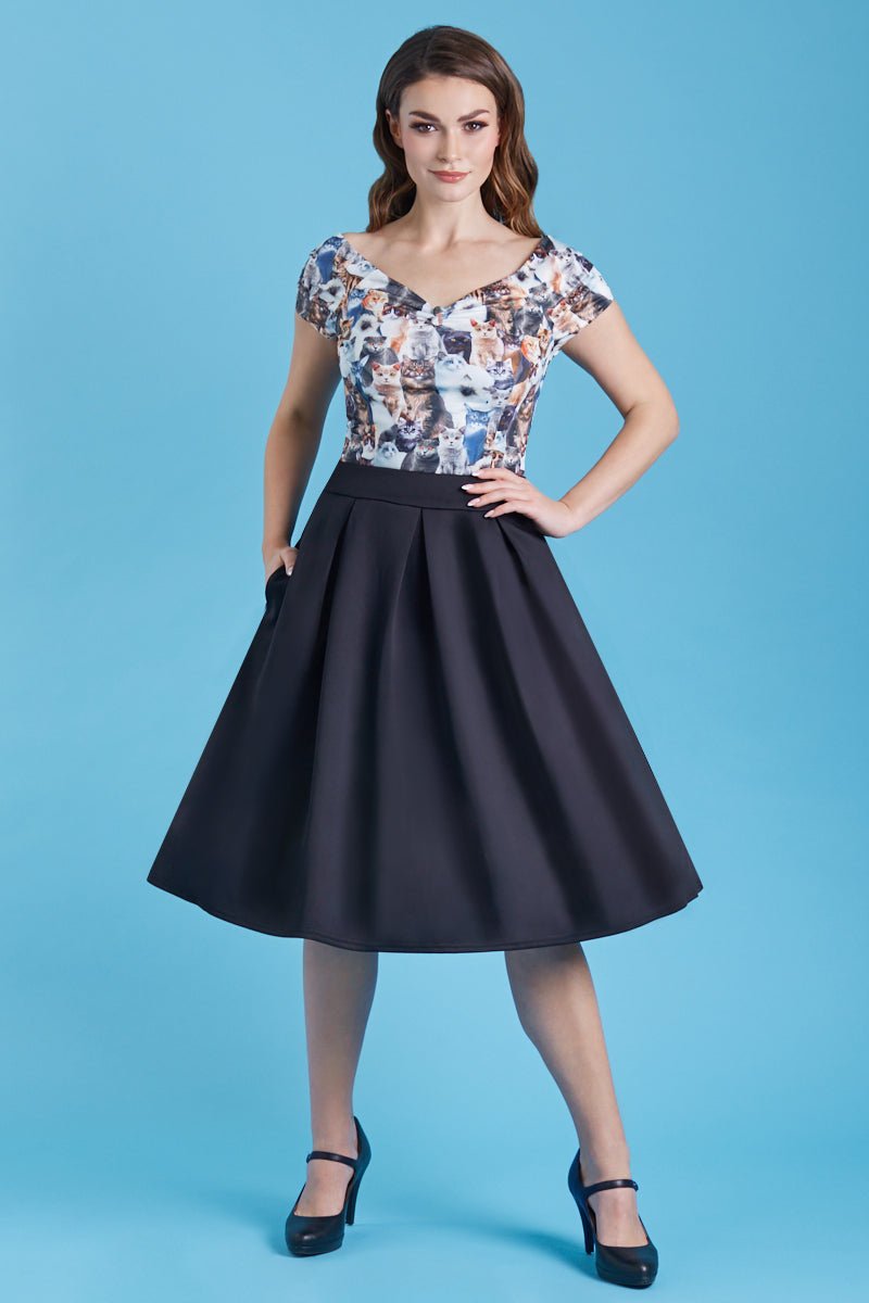 Lilian Off Shoulder Furry Cat Top