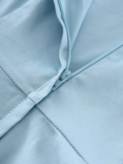Daisy Light Blue Halter Dress