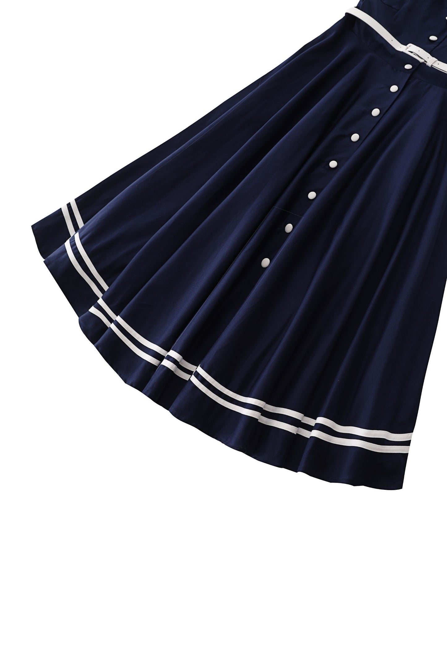 Mollie Nautical Full Circle Shirt Dress