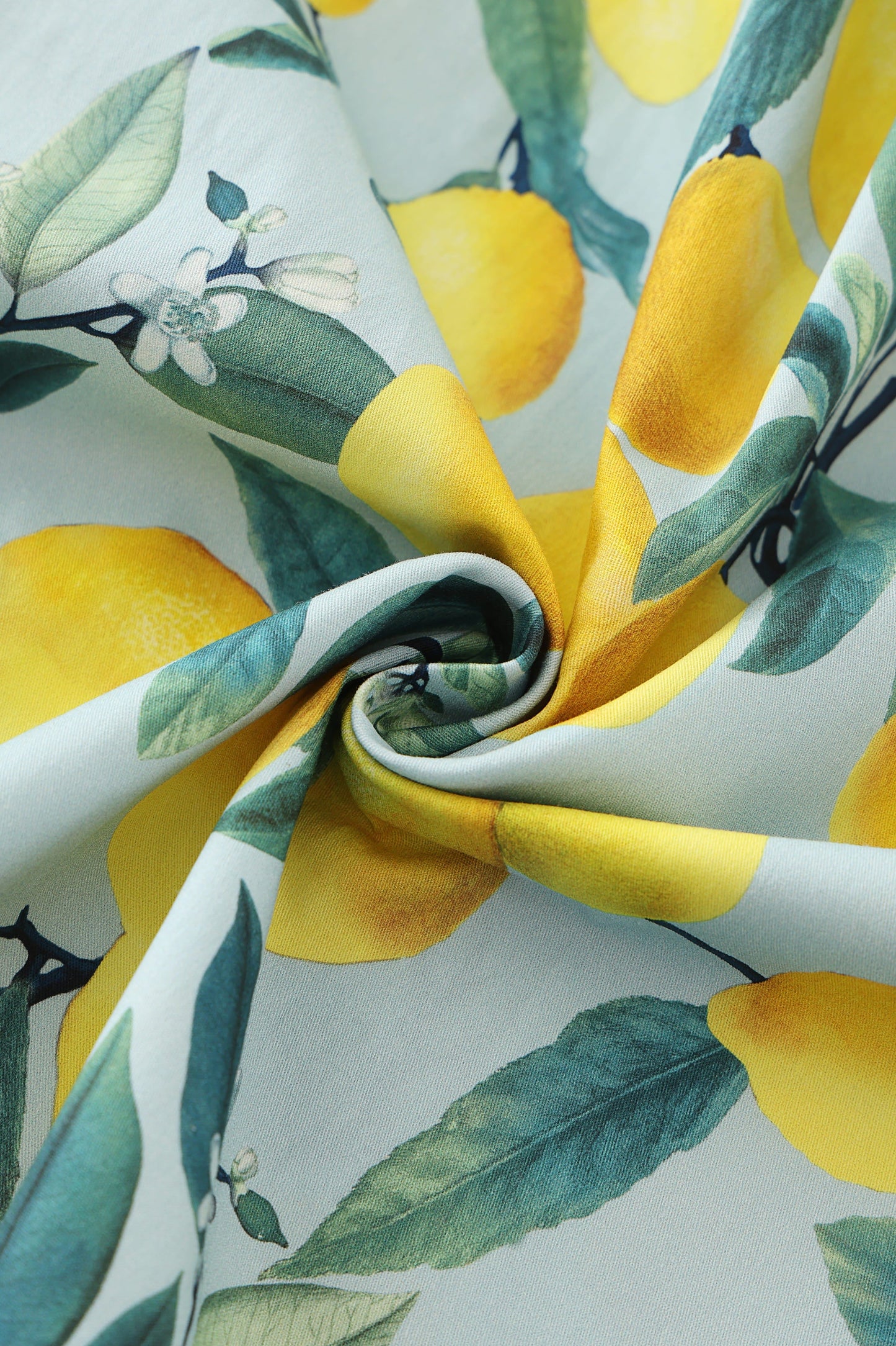 Amanda Summer Lemon Dress In Light Blue