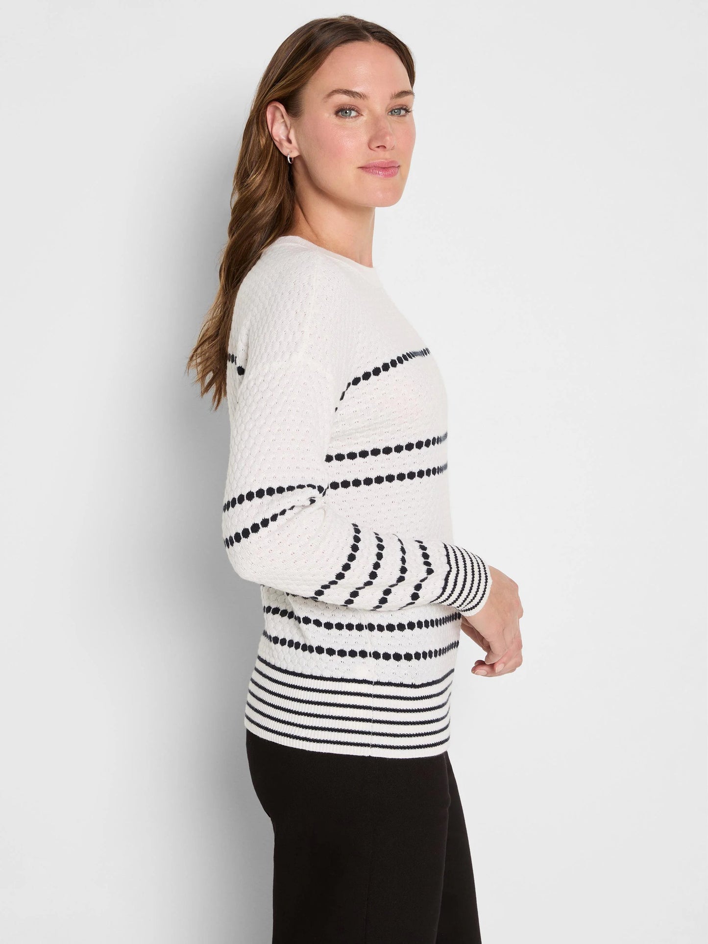 Circle Around Cotton Cashmere Sweater
